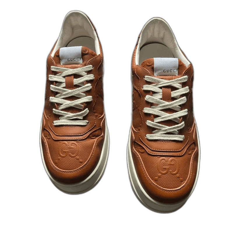 Gucci GUCCI Chunky Brown Leather Sneakers Size 9.5 Size US 9.5 / EU 42-43 - 1 Thumbnail