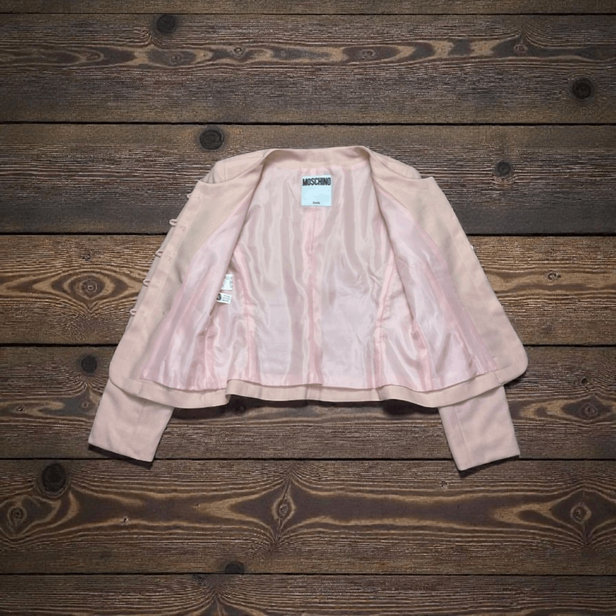 Moschino Moschino Light Pink Blazer Size M / US 6-8 / IT 42-44 - 2 Thumbnail