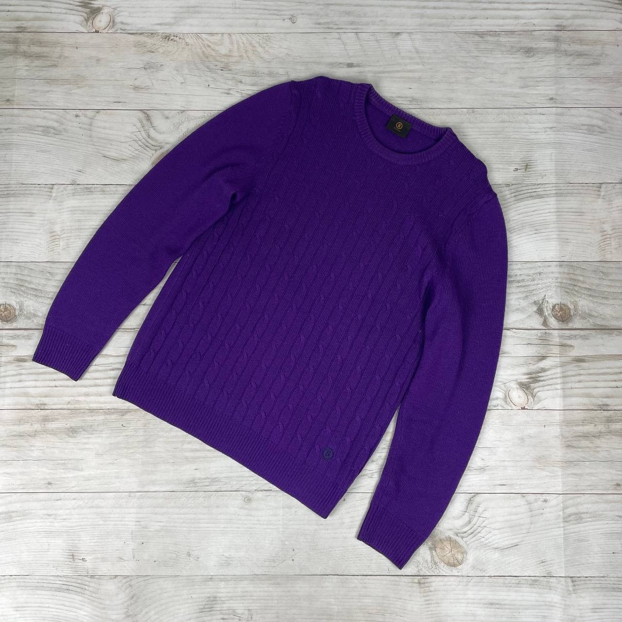 Bogner Bogner Cable Knit Wool Sweater Size US M / EU 48-50 / 2 - 1 Thumbnail