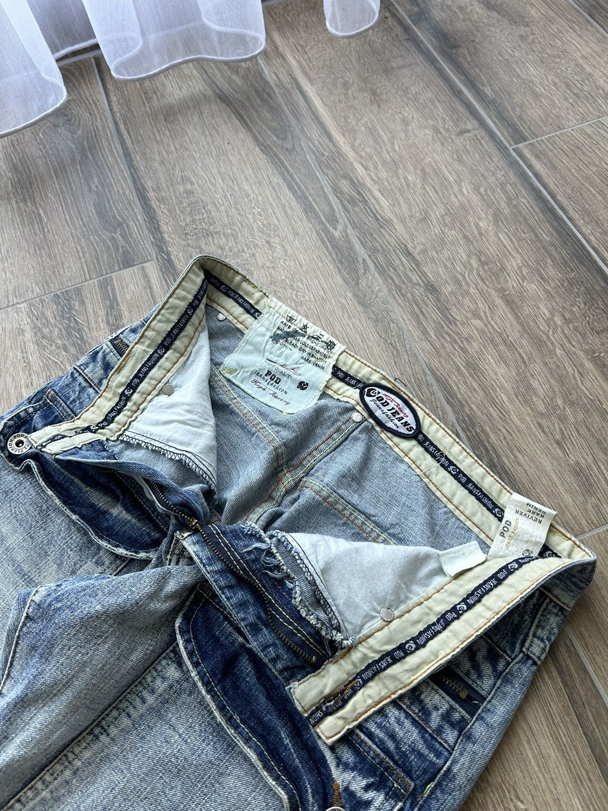 Japanese Brand Vintage Pod Racing jeans Japanese style Y2k Jcno skate Size US 34 / EU 50 - 5 Thumbnail