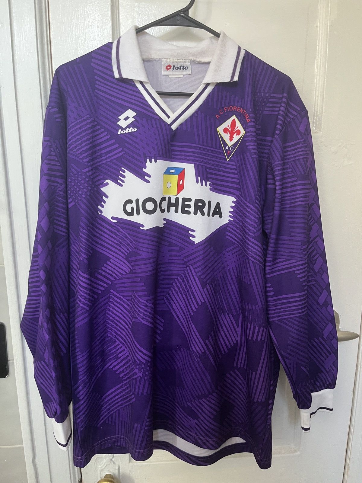 RARE Fiorentina 91/92 Long Sleeve Jersey Vintage
