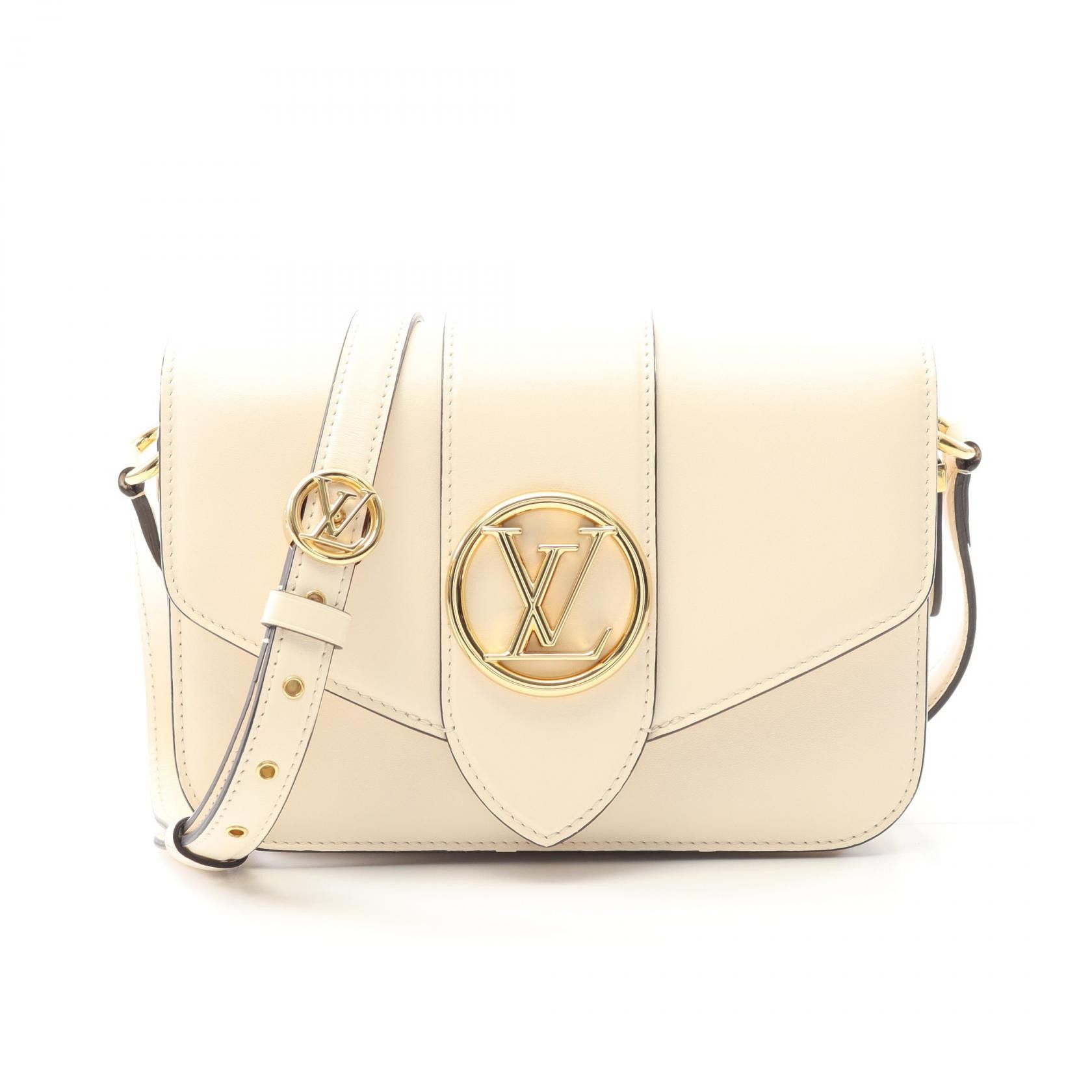 Louis Vuitton Louis Vuitton Louis Vuitton LV PONT 9 Calf Leather Shoulder Bag Leather Shoulder Bag M55950 Size ONE SIZE - 1 Thumbnail