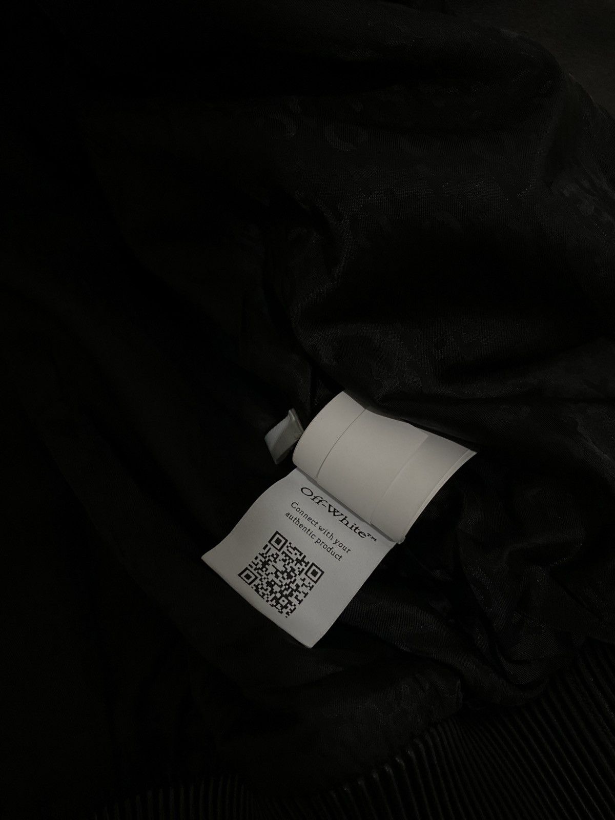 Off-White Off white logo apliqué leather jacket Size US M / EU 48-50 / 2 - 7 Thumbnail