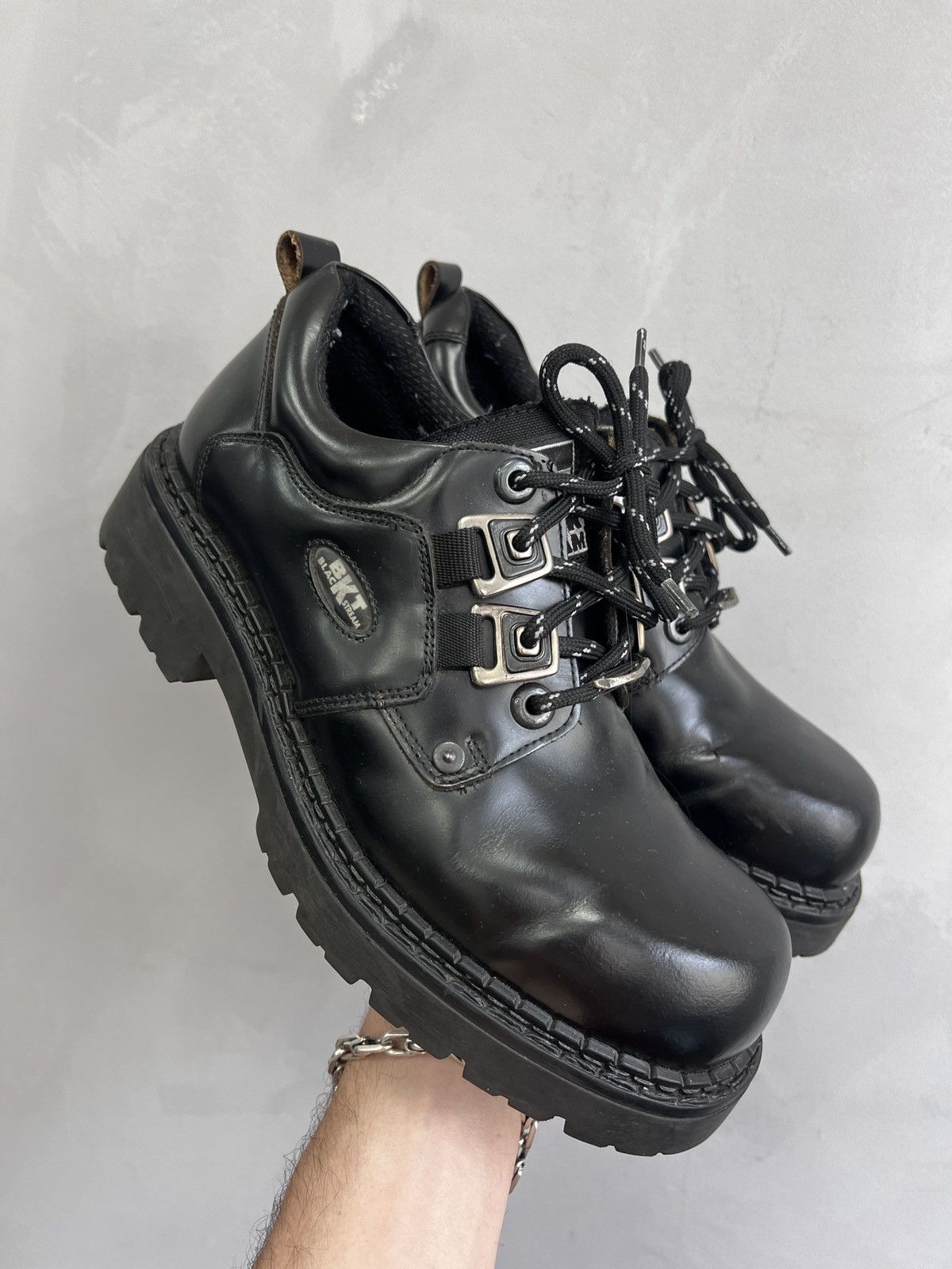 M-106-S1 【NEW ROCK】　ニューロック ブーツ ANKLE BOOT BLACK TOWER WITH LACES M-106-S1