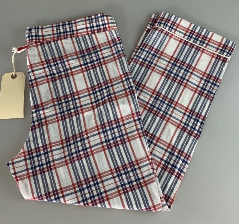 Thom Browne Thom Browne r/w/b xtreme flannel check pajama bottom 1 NWT Size US 35 - 14 Thumbnail