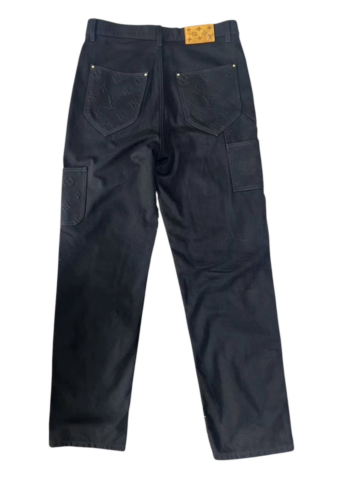 Louis Vuitton Louis Vuitton 32 Carpentry Monogram Denim Jeans Size US 32 / EU 48 - 3 Thumbnail
