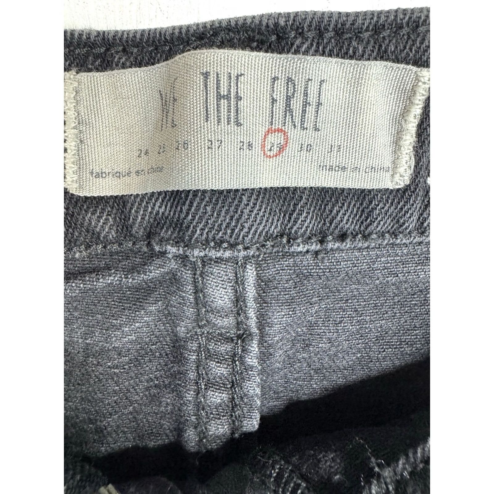 Vintage We The Free Denim Skirt Zip Front Raw Hem Black Women’s 29 NWT Skirt Mini Pockets Vintage? No Size 29" - 2 Thumbnail