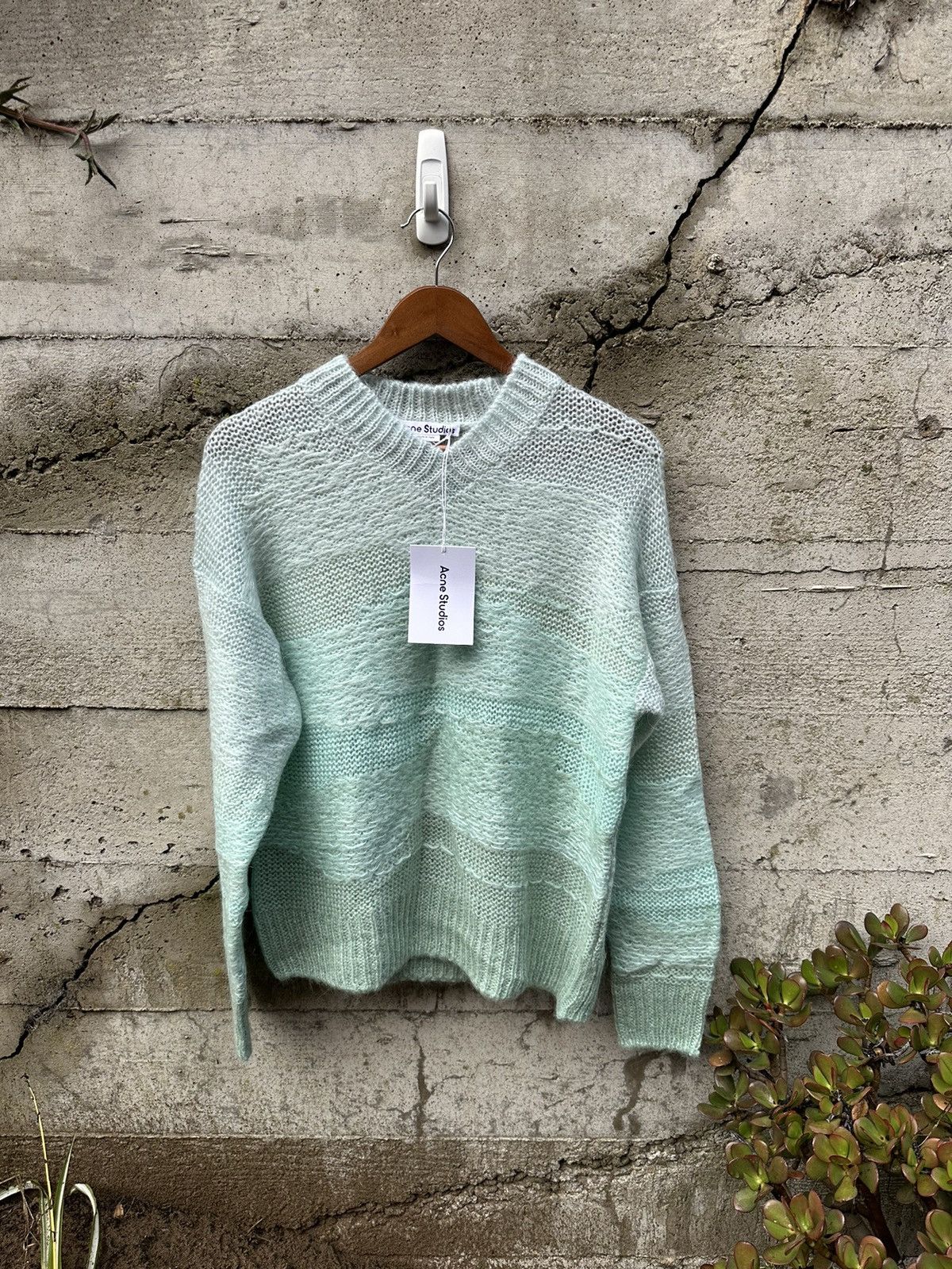 Acne Studios RARE GRAIL Acne Studios mint breeze waves sweater unisex Size US M / EU 48-50 / 2 - 2 Thumbnail