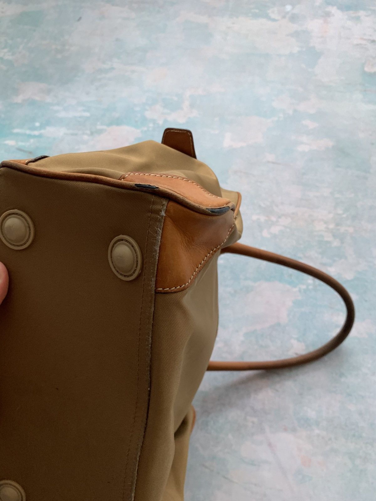 Bogner Vintage Bogner Shoulder Bag Womens Brown Canvas Leather Trim Size ONE SIZE - 17 Thumbnail