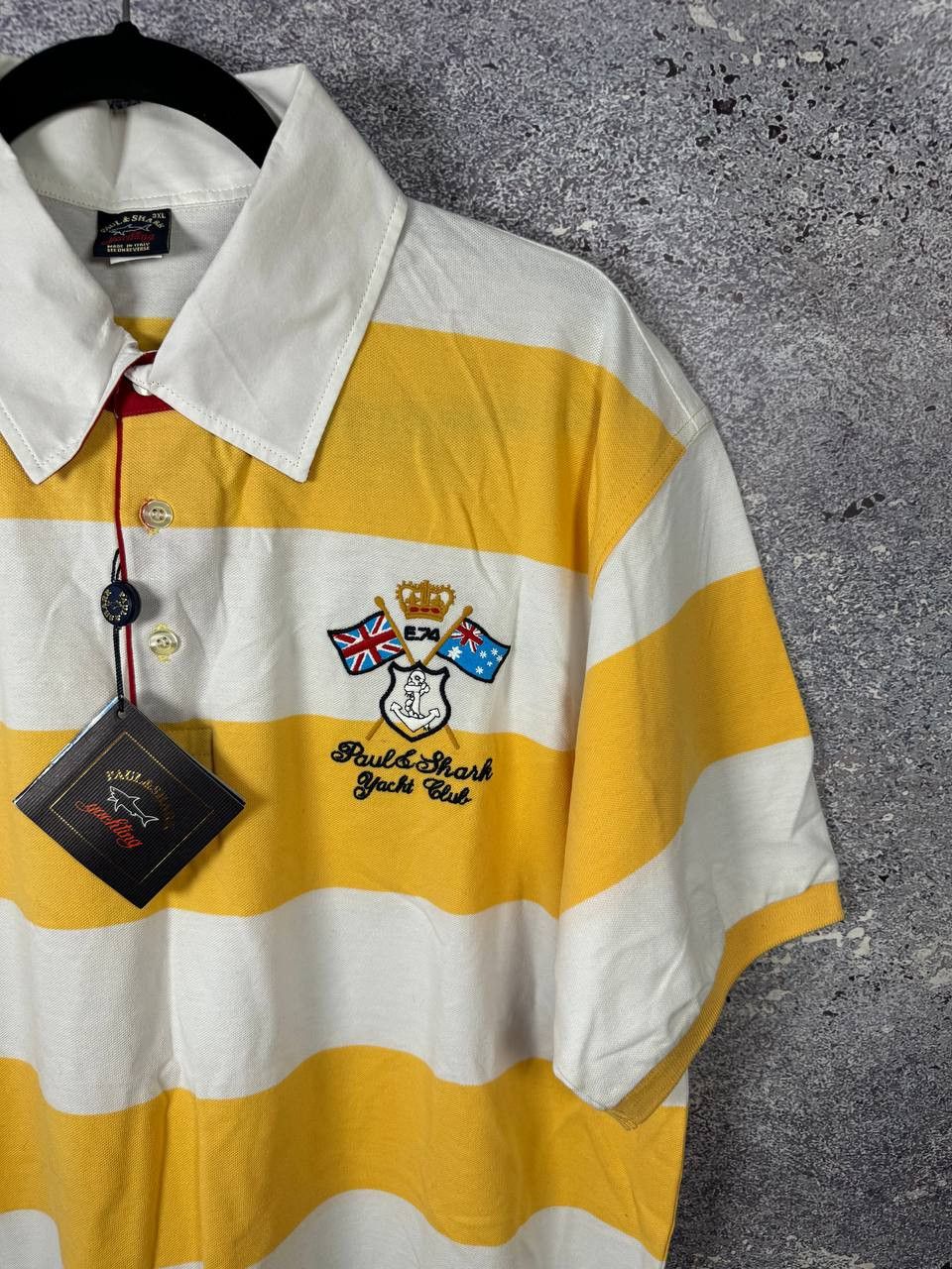 Paul & Shark NWT Paul & Shark Newport Yachting Stripped Polo 3XL Size Size US XXL / EU 58 / 5 - 4 Thumbnail