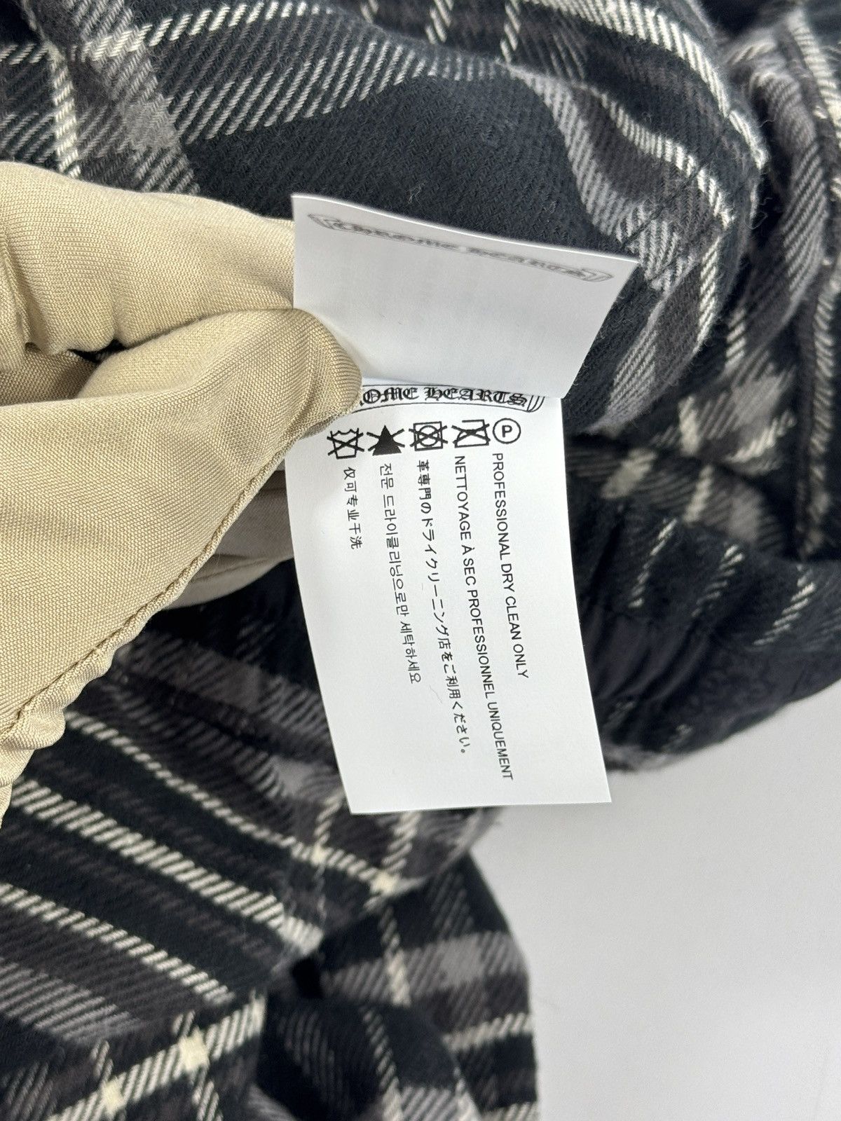 Chrome Hearts LEATHER CROSS AFTER SCHOOL DETAILED CHECKED SHORTS Size US 34 / EU 50 - 11 Thumbnail