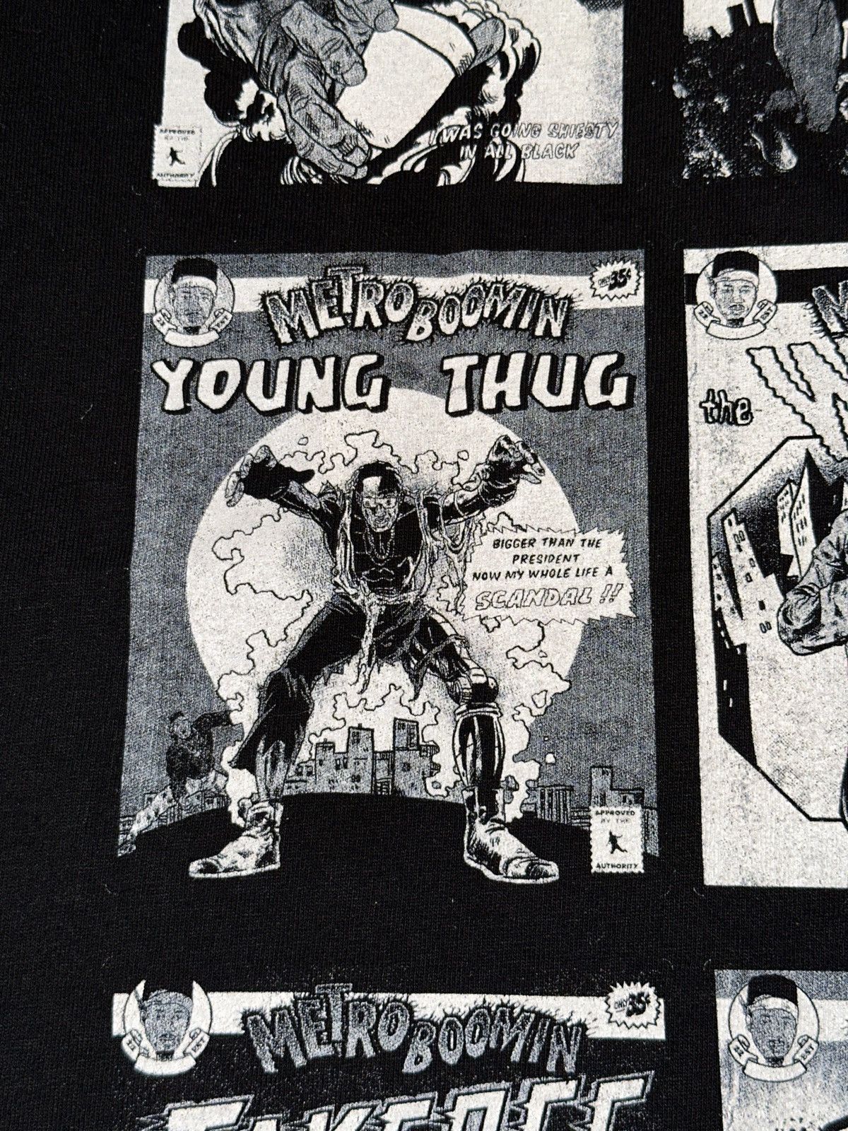 Metro Boomin × Rap Tees Metro Boomin All Star Cast Trap Rapper Comic Book Heroes Tee Size US XL / EU 56 / 4 - 8 Thumbnail