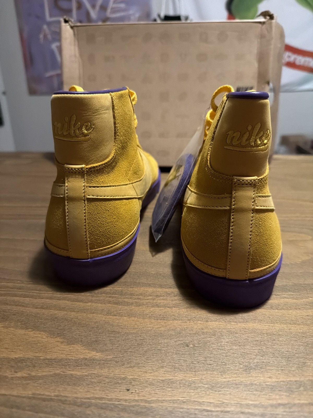 Nike Nike Premium Blazer Lakers Size US 13 / EU 46 - 4 Thumbnail