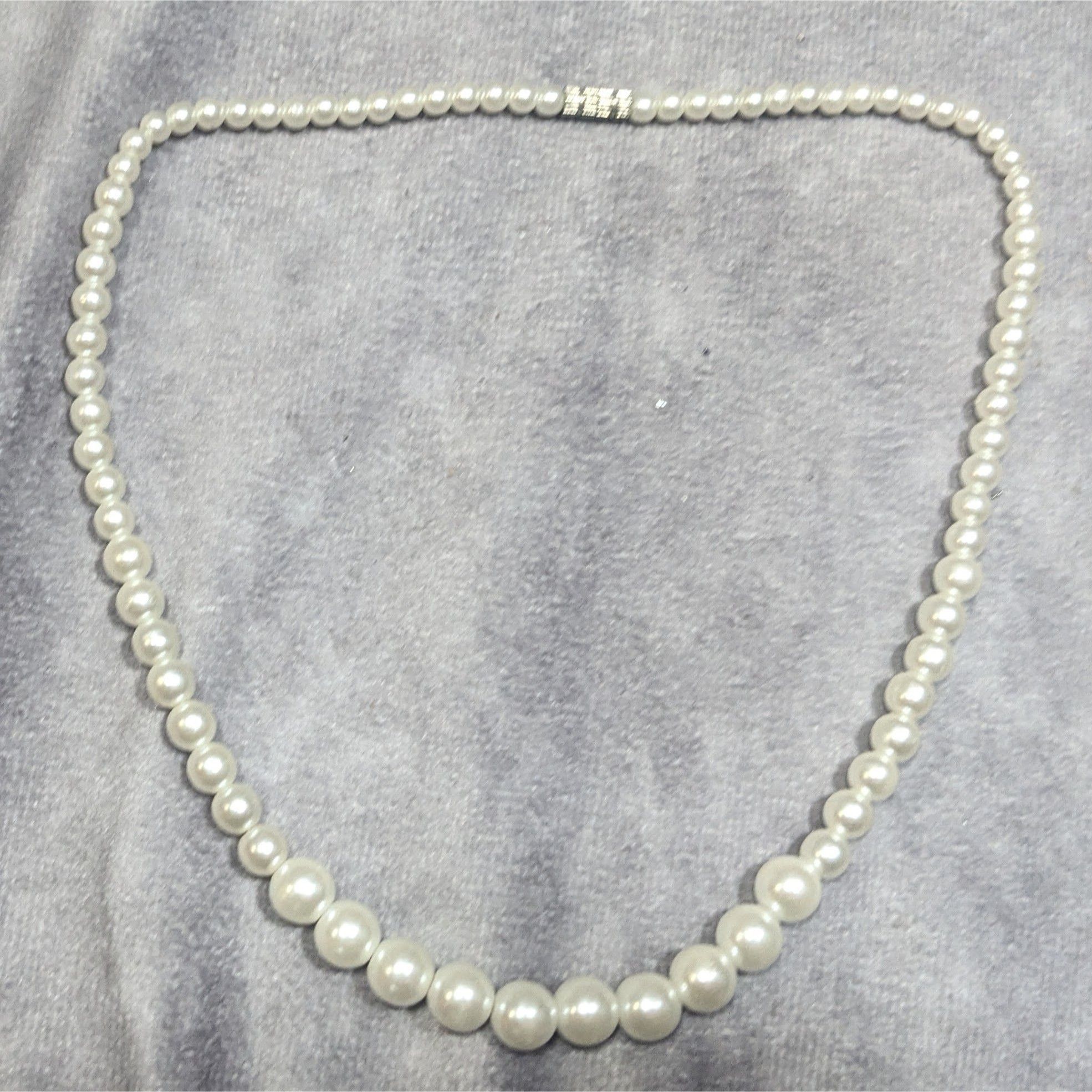 Other Elegant White Beaded Faux Pearl Necklace Size ONE SIZE - 5 Thumbnail