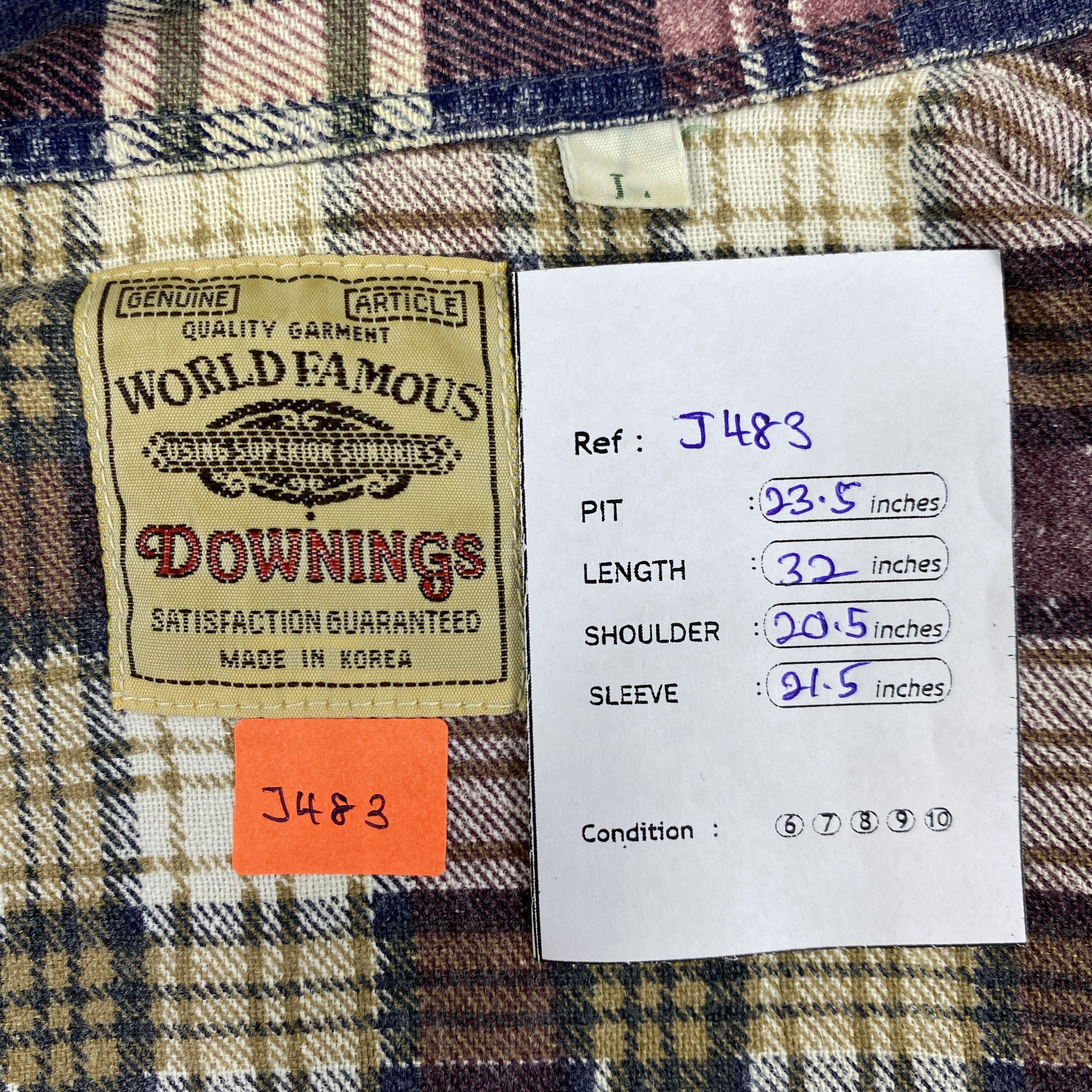 Japanese Brand Vintage Japanese Brand Downings Flannel Button Up- J483 Size US L / EU 52-54 / 3 - 8 Thumbnail