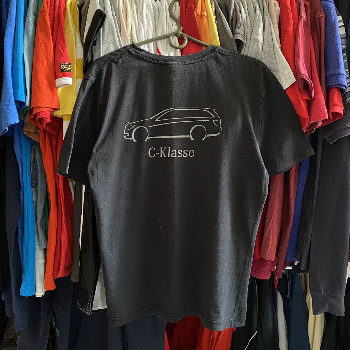Mercedes-Benz × Vintage Vintage Mercedes Benz C-Klasse Big Logo faded tee Size US S / EU 44-46 / 1 - 2 Thumbnail