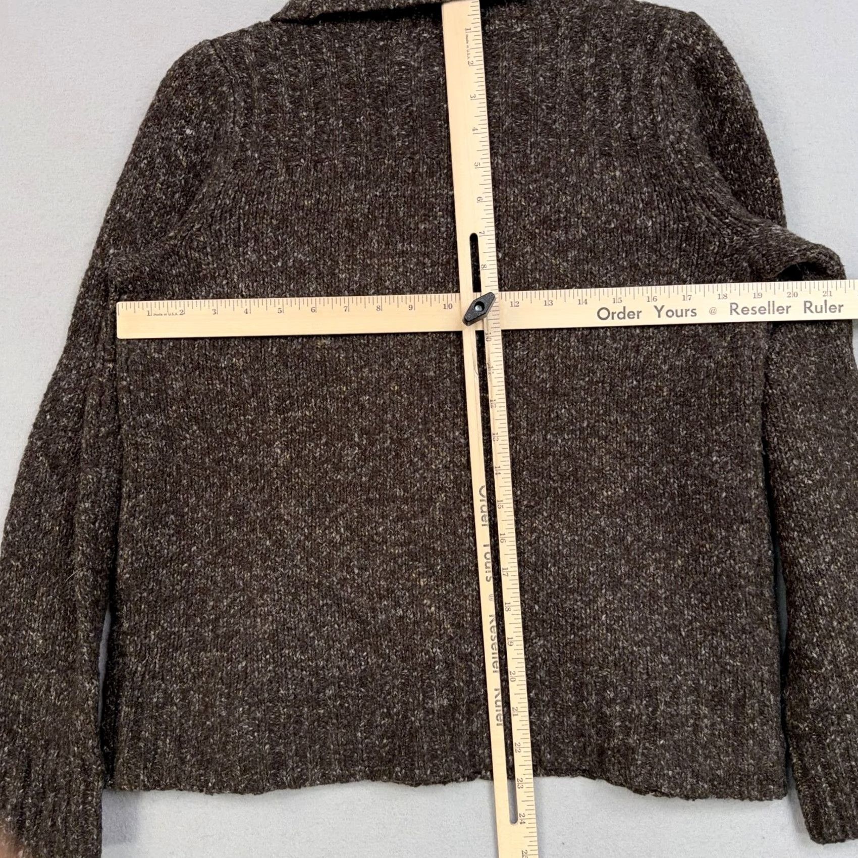 Vintage VINTAGE LL Bean Sweater Womens Large Brown Cowl Neck Marled Knit Pullover Cozy Chunky Size L / US 10 / IT 46 - 6 Thumbnail