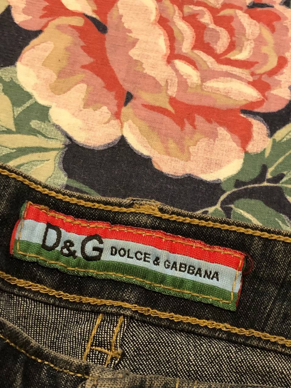Dolce & Gabbana blue jeans Vintage Y2K Dolce&Gabbana luxury Denim pants Size 29" - 6 Thumbnail