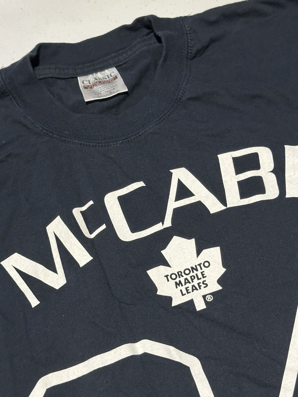 NHL Vintage Toronto Maple Leafs McCabe 24 Hockey graphic T-shirt Size US L / EU 52-54 / 3 - 4 Thumbnail