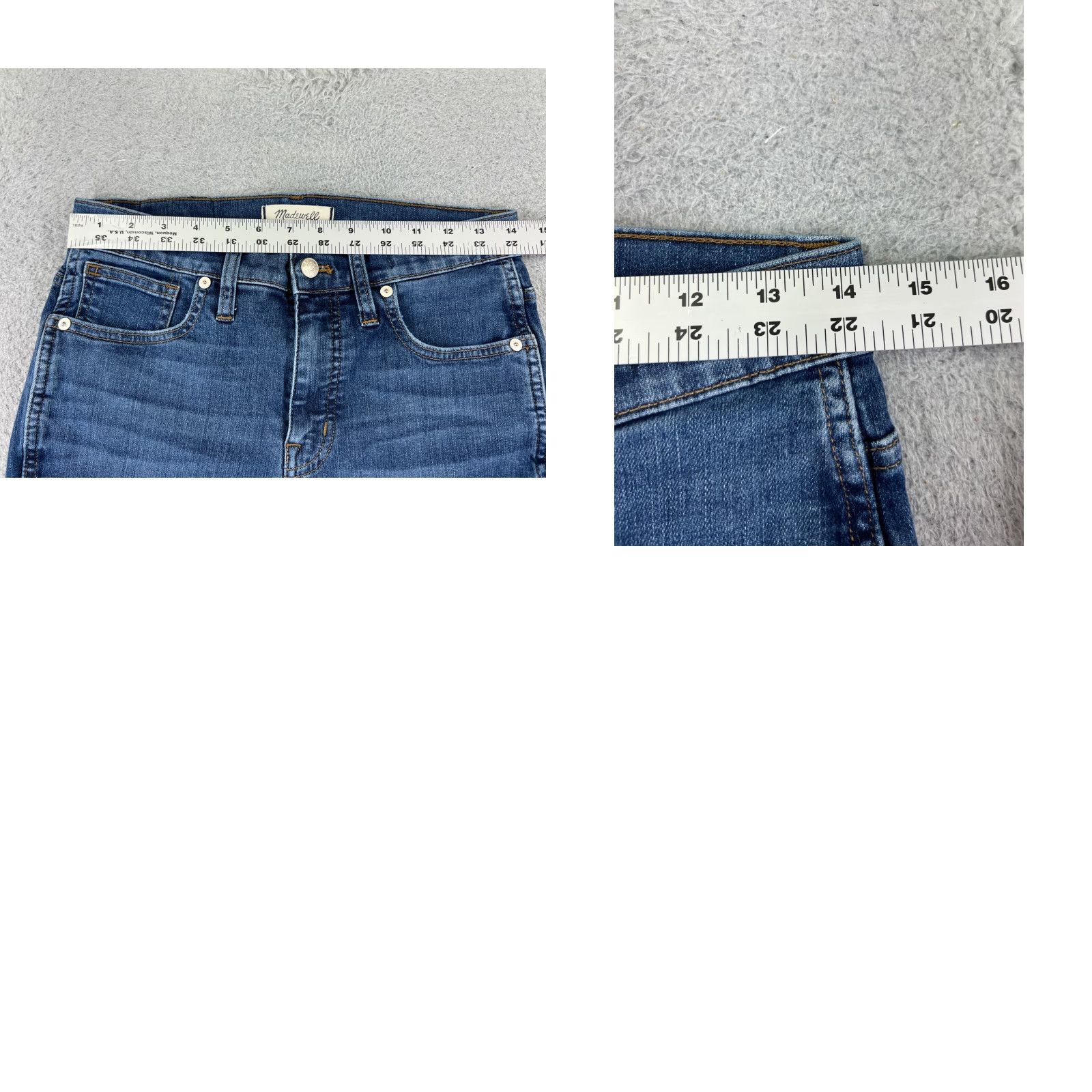 Madewell Madewell Jeans Womens Denim 27x22 Blue Zip 27 Skinny Crop High Rise 10" Cotton Blend Regular 5-Pocket Mens? Size 27" / US 4 / IT 40 - 10 Thumbnail