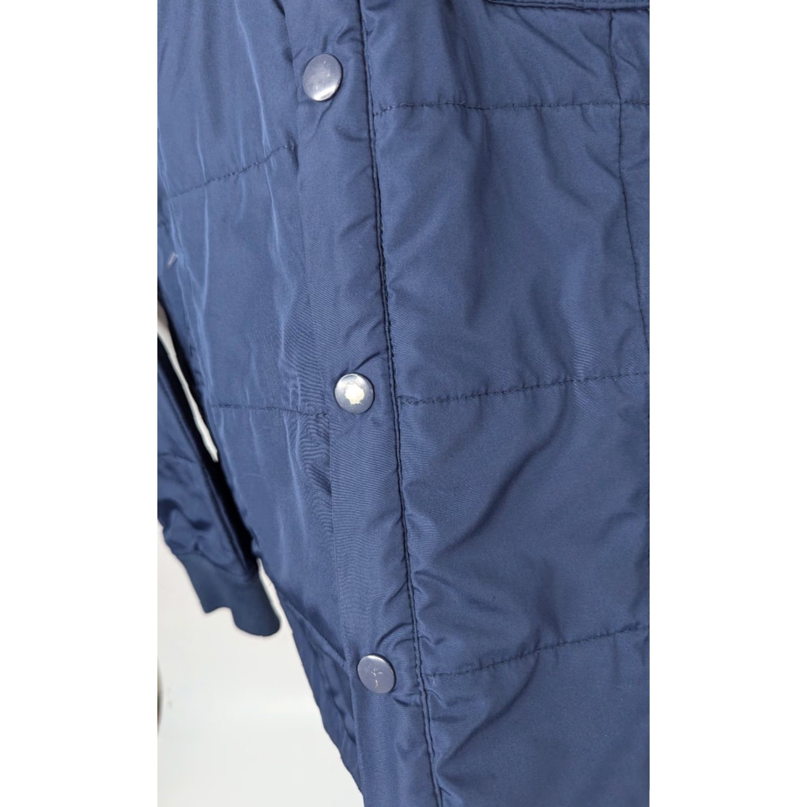 Vintage CPO Provisions Jacket Bomber Size XS Blue Quilted Leather Collar Pockets Workwear Casual Travel Button Shirt? Size US XS / EU 42 / 0 - 3 Thumbnail