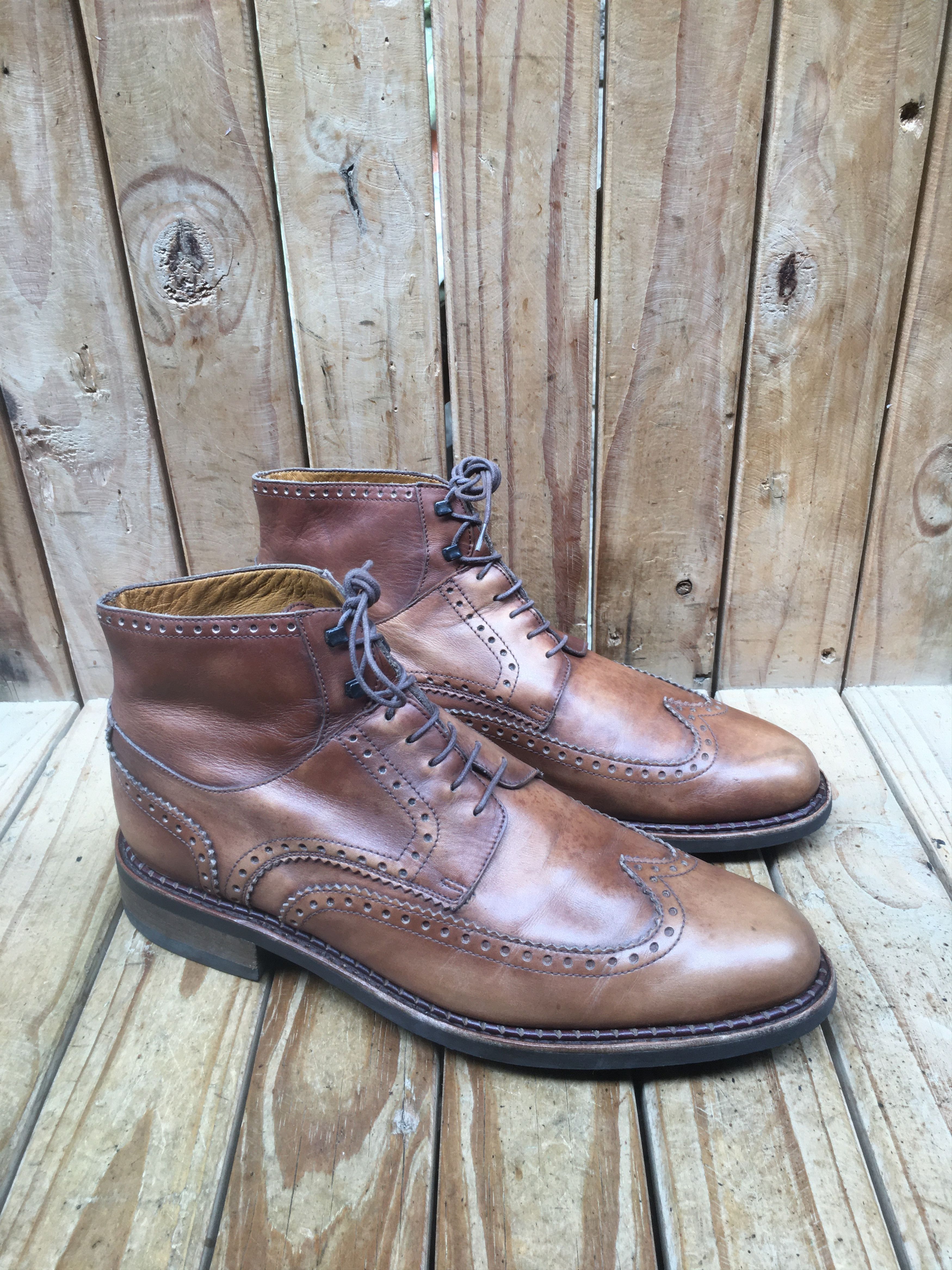 Paraboot Paraboot Perrault brogue Men's leather boots sz US 10 UK 9 H Size US 10 / EU 43 - 4 Thumbnail