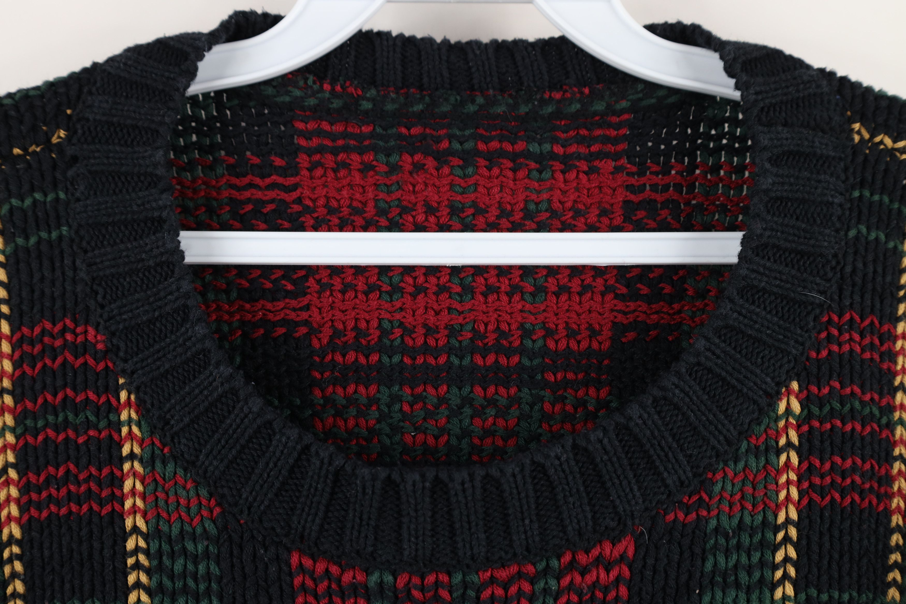 Vintage Vintage 90s Streetwear Heavyweight Crewneck Sweater Plaid Size US M / EU 48-50 / 2 - 4 Thumbnail