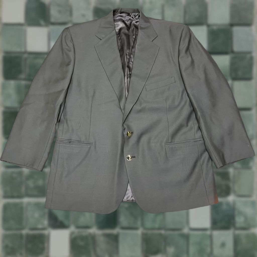 Vintage VINTAGE Golf Green Members Jacket Blazer 44R Adult Regular 1980s Mens Size 44R - 1 Thumbnail