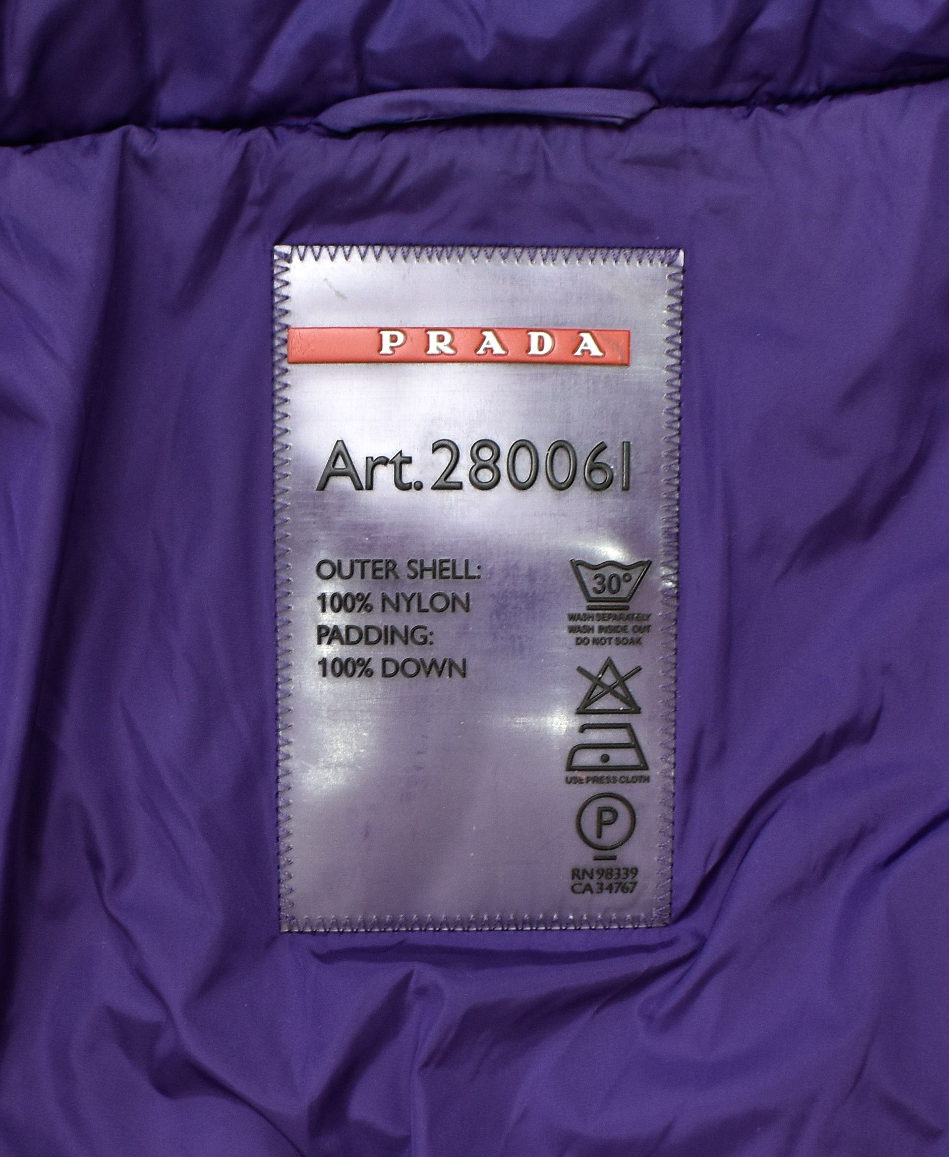 Prada PRADA 280061 Down Puffer Ski Jacket High Collar Coat Size 40 Size S / US 4 / IT 40 - 12 Thumbnail