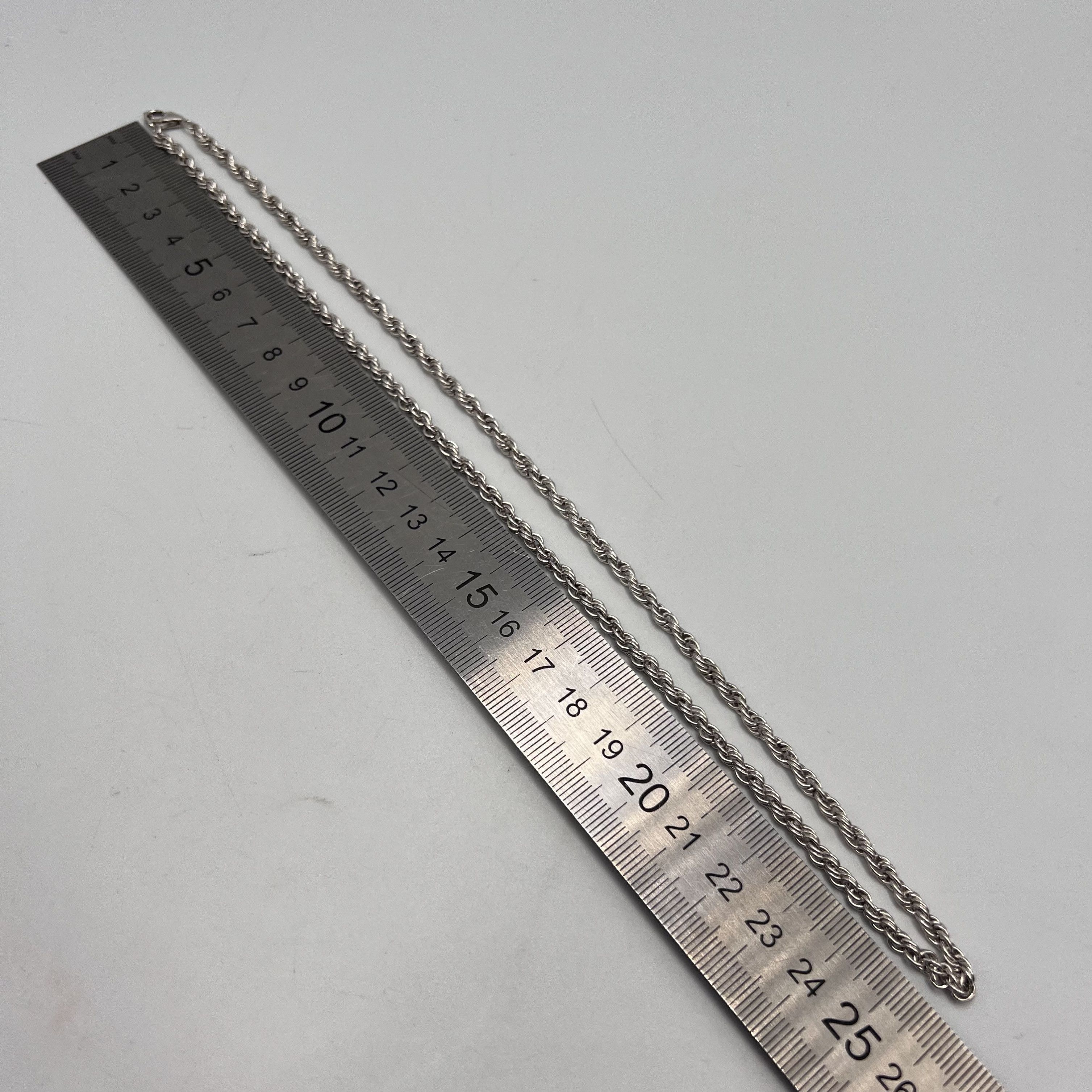 Vintage Vintage Necklace Chain Sterling Silver 925 Jewelry 18.04gr Size ONE SIZE - 3 Thumbnail