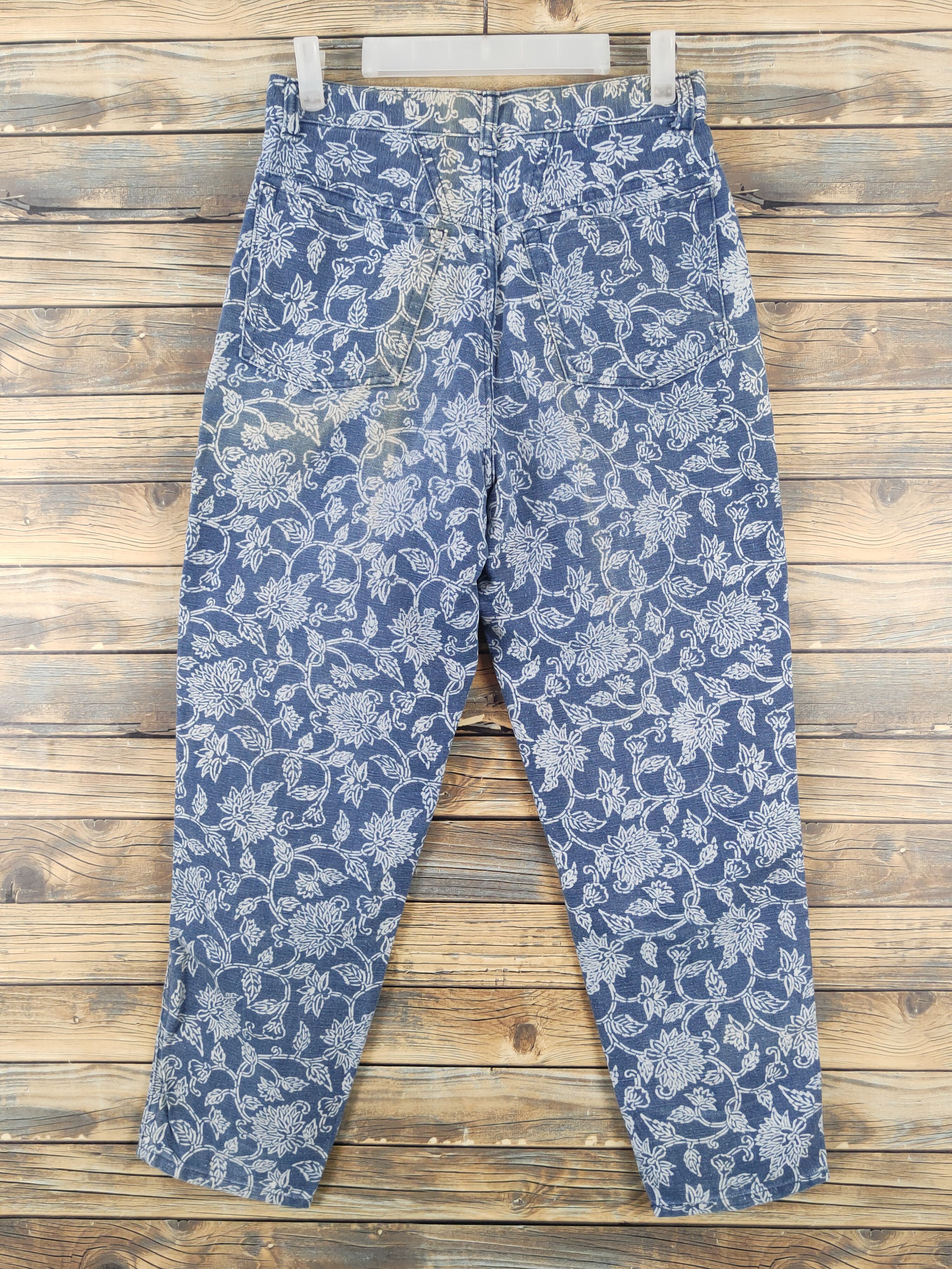 Japanese Brand Japan vintage art Blue Distressed Ripped denim Jeans #W1879 Size US 28 / EU 44 - 7 Thumbnail