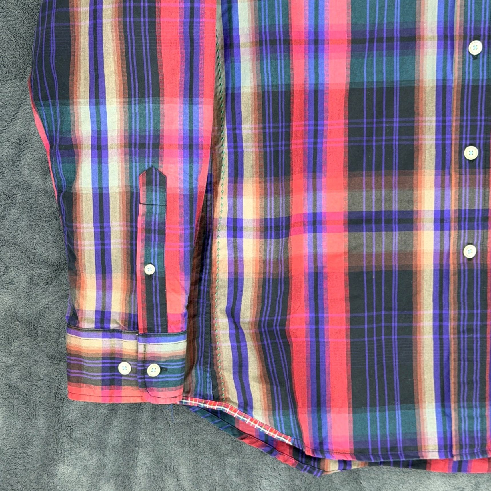 Robert Graham Robert Graham Jeans Mens Large Multicolor Plaid Long Sleeve Button-Down Shirt L Size US L / EU 52-54 / 3 - 4 Thumbnail
