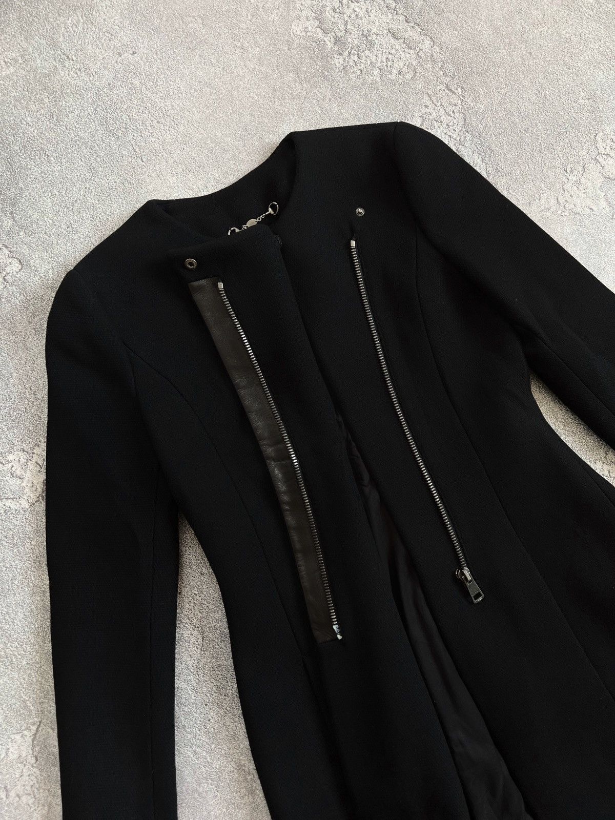 Gucci Gucci Black Wool Coat Sz 38 Zip Long Jacket Classic Elegant Size XS / US 0-2 / IT 36-38 - 6 Thumbnail
