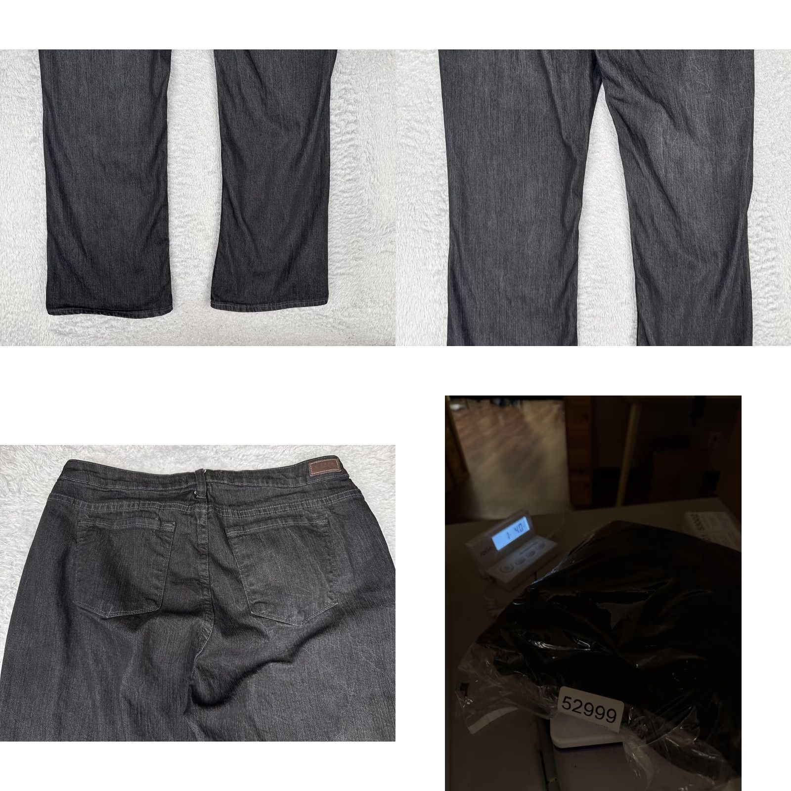 Lee Riders By Lee Jeans Womens 12 Black High Rise Bootcut Denim Stretch Charcoal Size 34" / US 12 / IT 48 - 10 Thumbnail