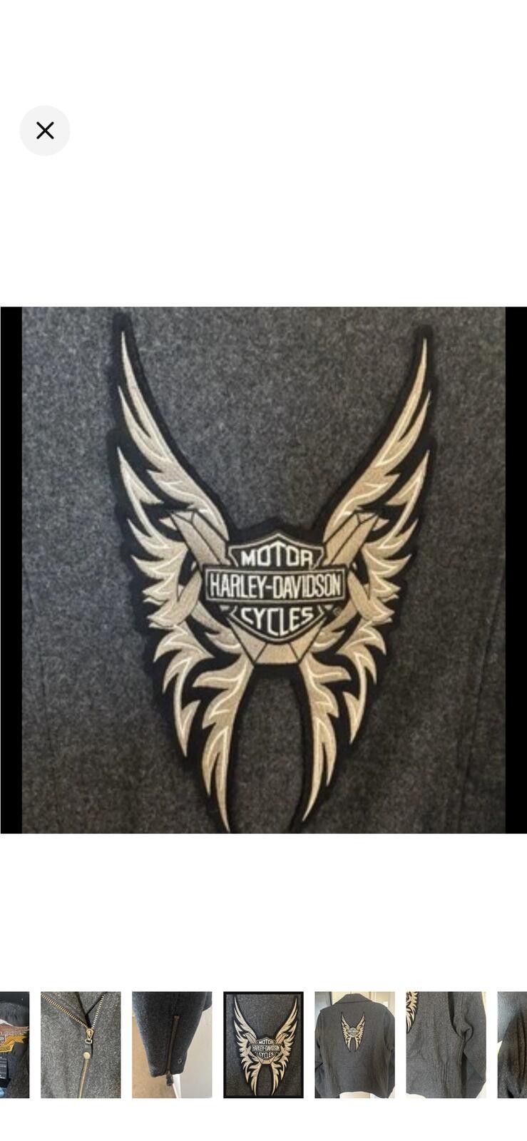 Harley Davidson (Harley-Davidson) Charcoal Bomber Jacket Size M / US 6-8 / IT 42-44 - 6 Thumbnail