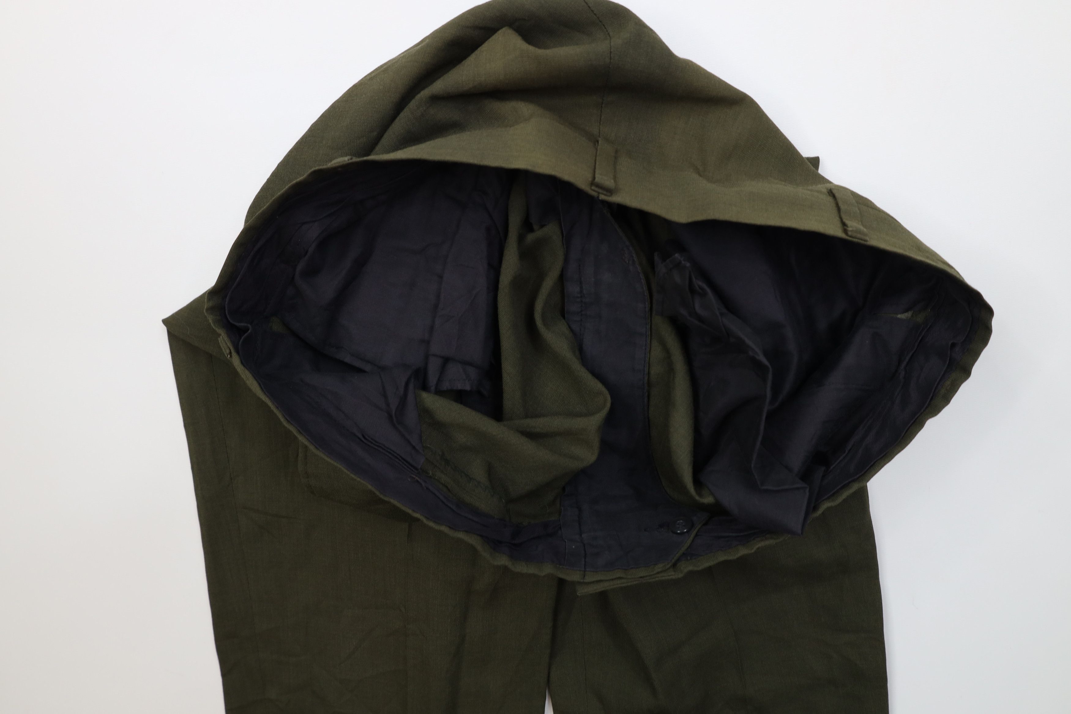 Vintage Vintage 50s 60s Streetwear Wool Knit Chino Pants Green USA Size US 36 / EU 52 - 8 Thumbnail
