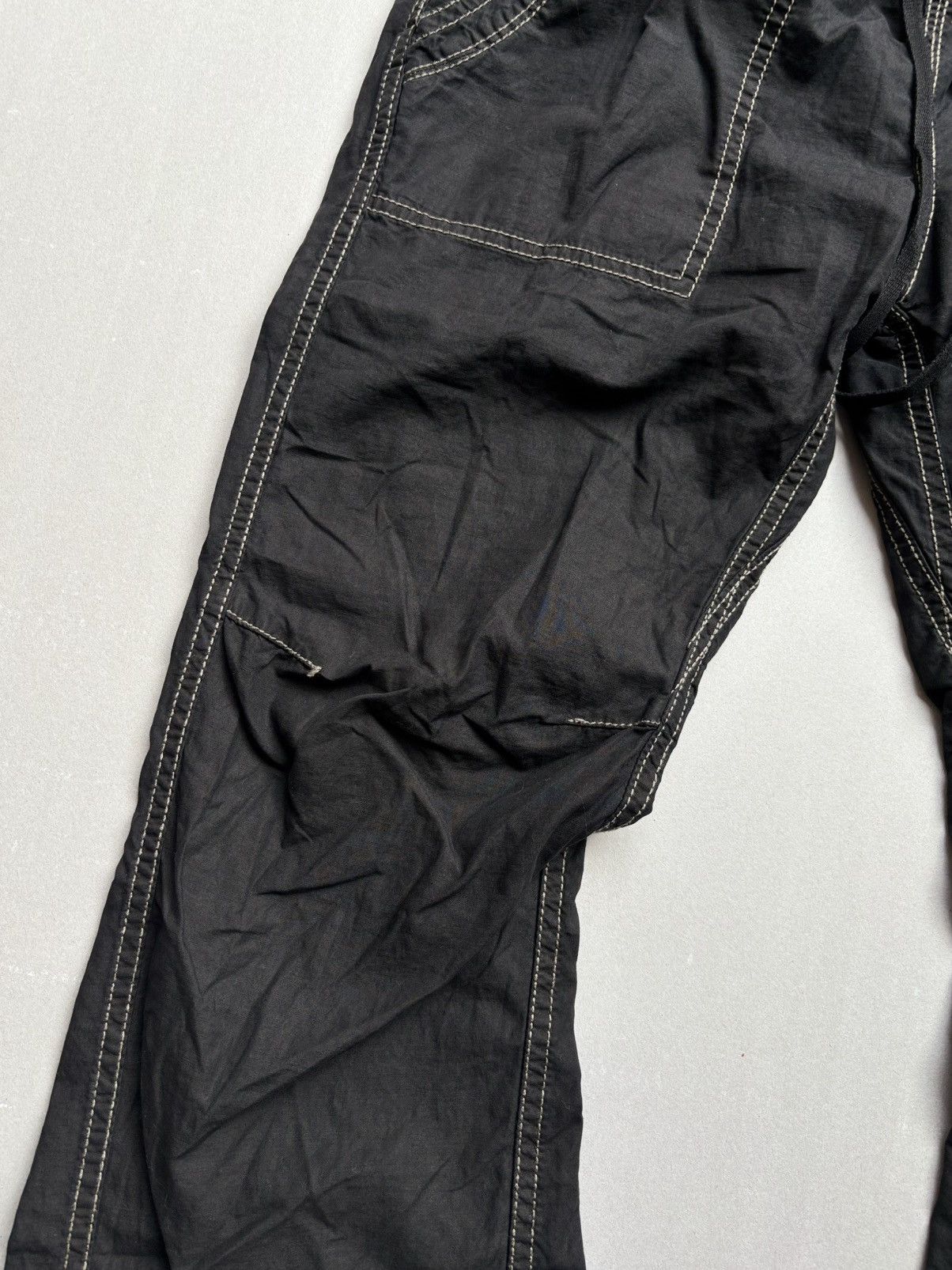 If Six Was Nine GOA drawstring flare pants - dyed black Size US 28 / EU 44 - 3 Thumbnail