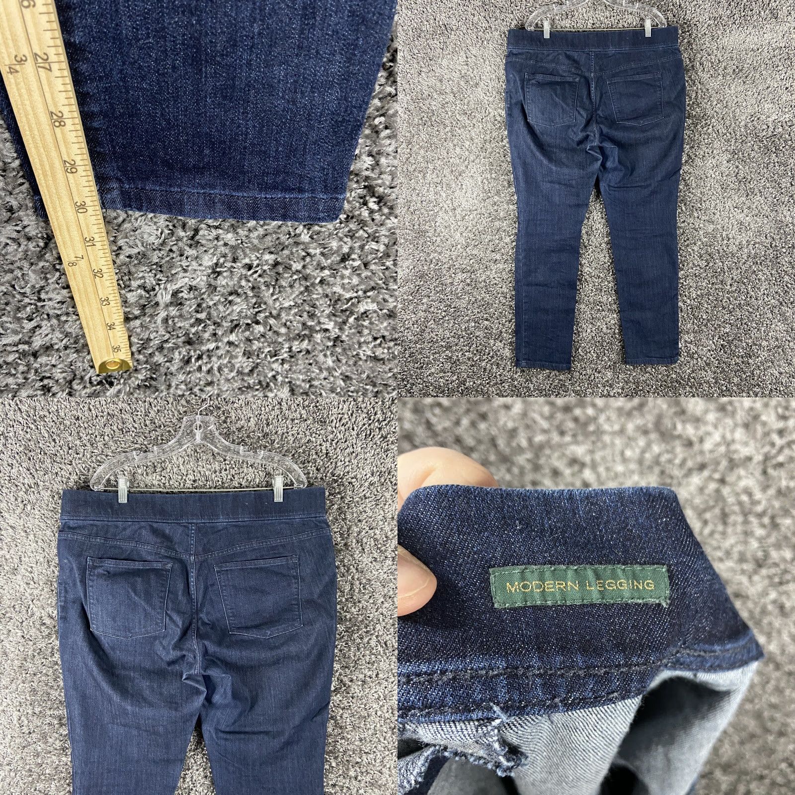 CO Lauren Jeans Co. Jeans Women 16 Blue Skinny Modern Legging Ralph Lauren Size 38" / US 16 / IT 52 - 8 Thumbnail