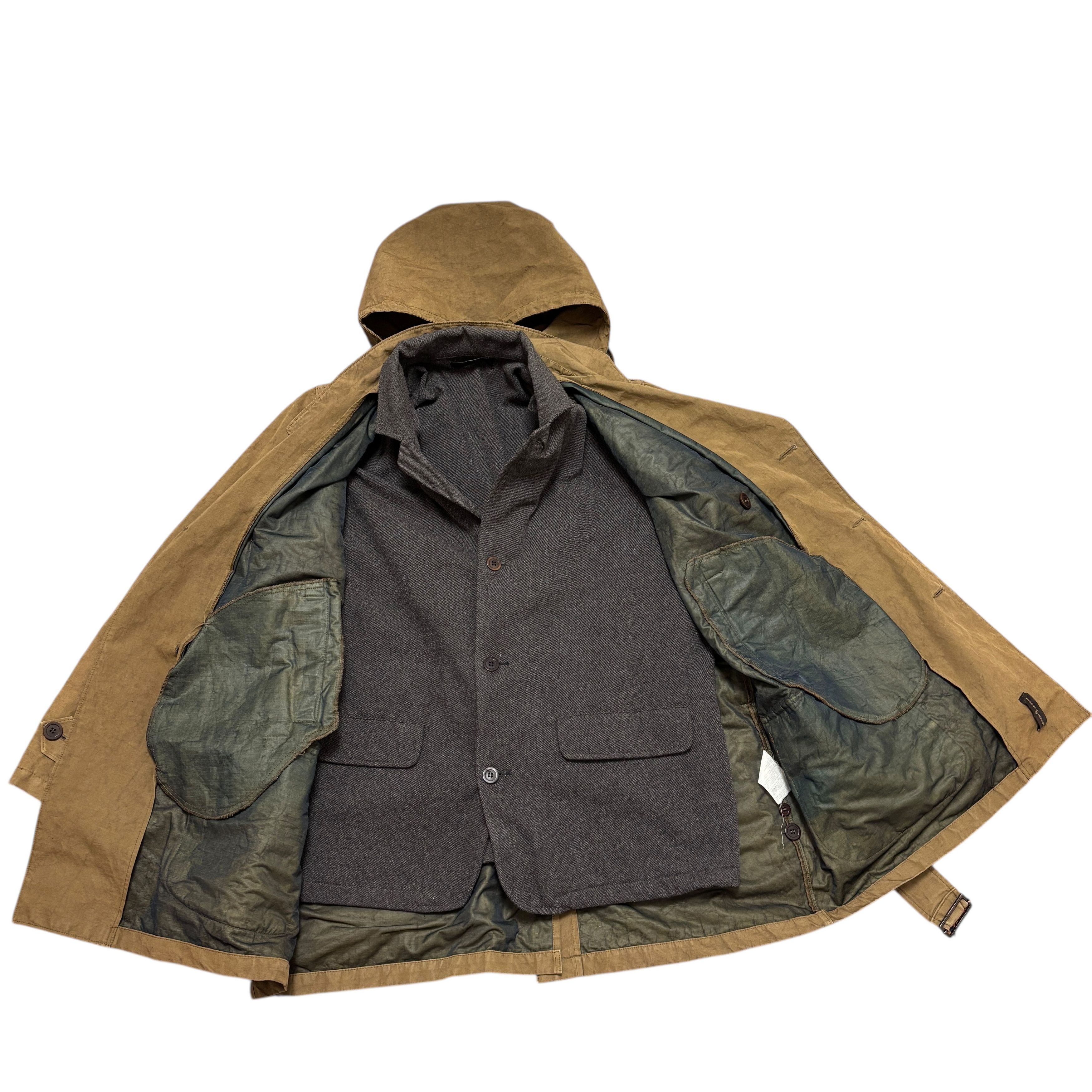 Vintage 90s Massimo Osti Production Trench Coat Blazer 2in1