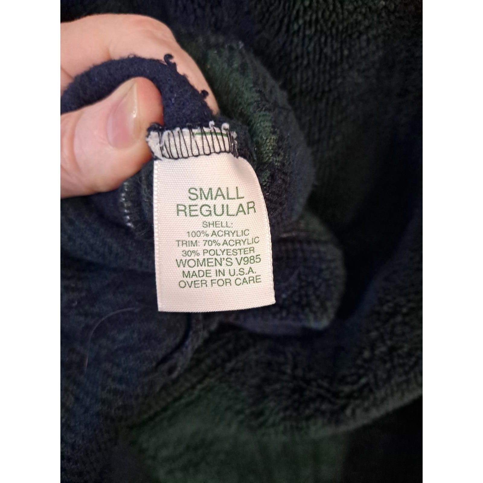 L.L. Bean L.L. Bean Green and Blue Plaid Thick Fleece Button Up With F Size US S / EU 44-46 / 1 - 5 Thumbnail
