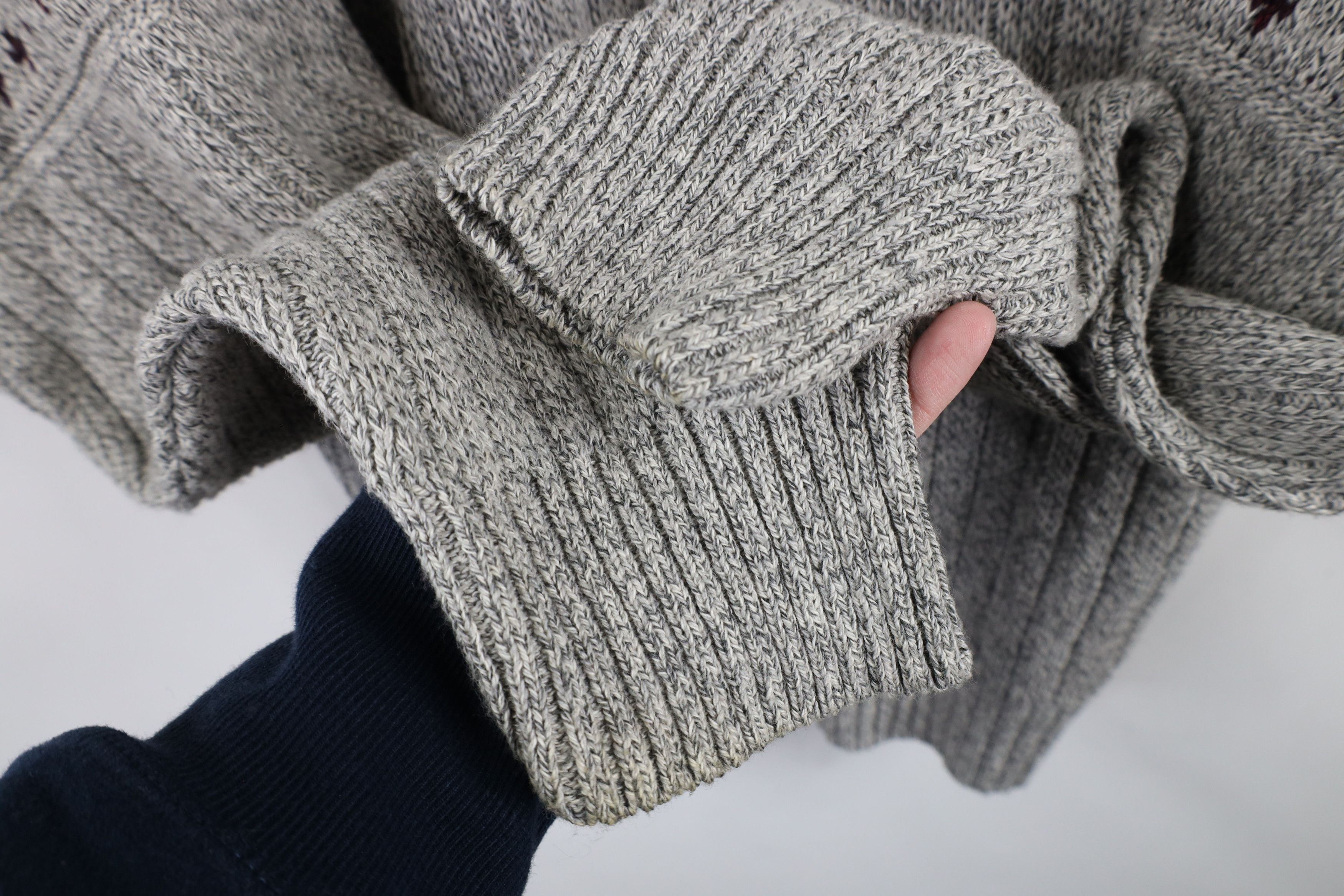 Vintage Vintage 90s Streetwear Ribbed Knit Crewneck Sweater Size US XL / EU 56 / 4 - 5 Thumbnail