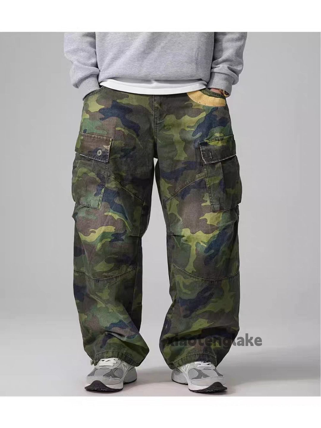 Vintage xtl vintage wide Leg military outdoor camo pants Size US 30 / EU 46 - 5 Thumbnail