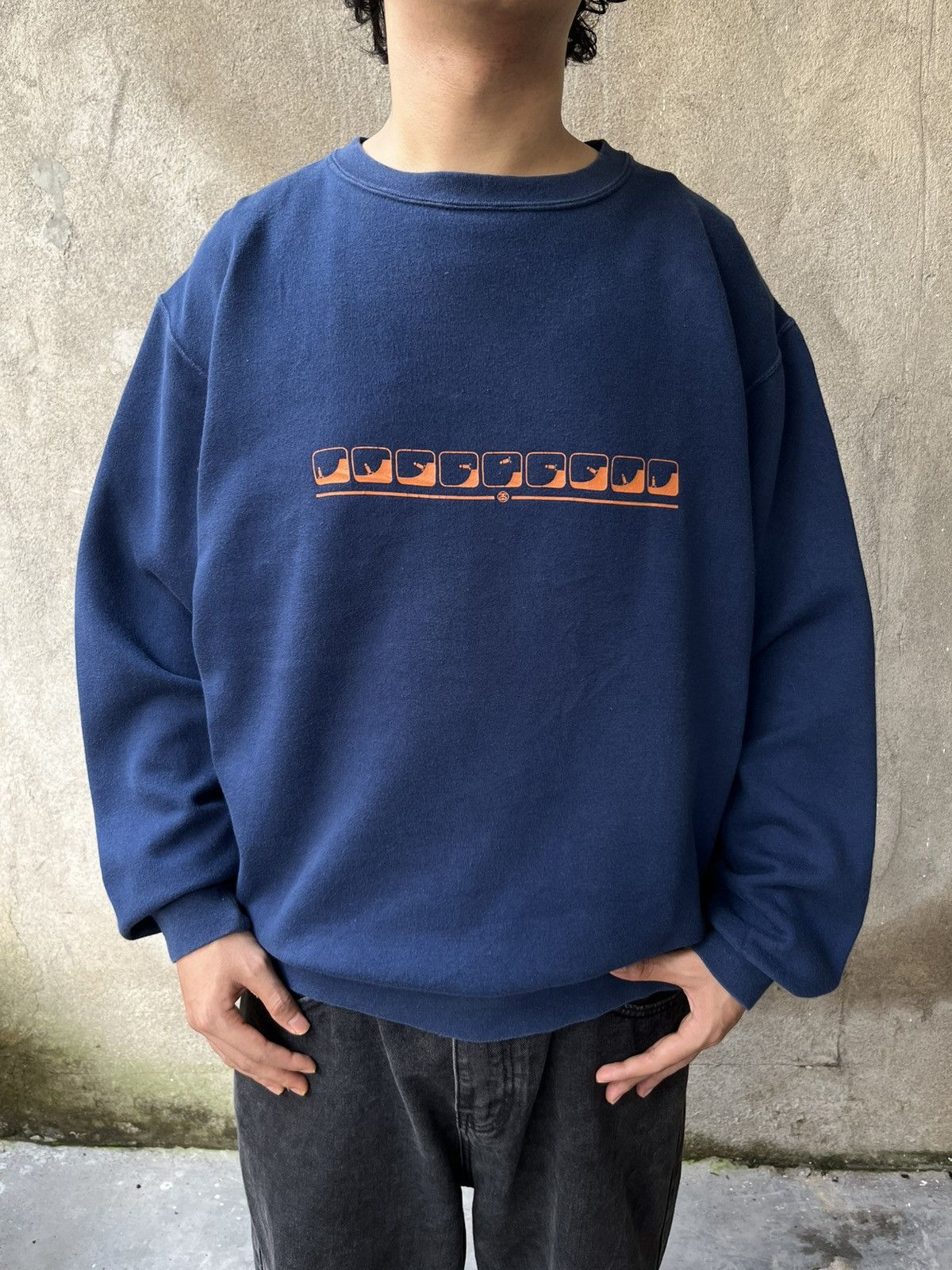 Stussy Vintage 1990s stussy crew neck skate Size US M / EU 48-50 / 2 - 2 Thumbnail