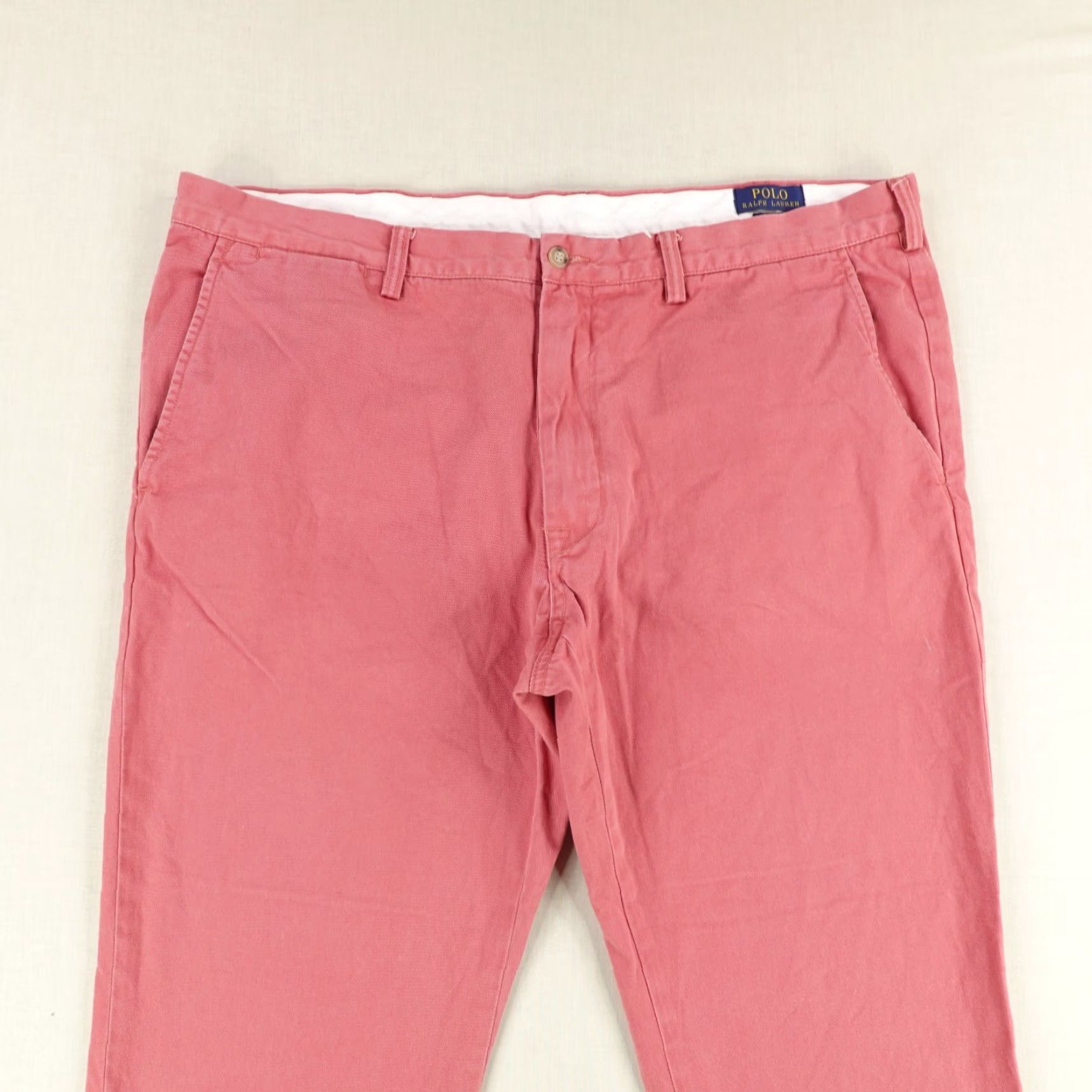 Polo Ralph Lauren VINTAGE Polo Ralph Lauren Chino Pants Men 40x30 Slim Fit Cotton Pink Casual Business Size US XS / EU 42 / 0 - 2 Thumbnail