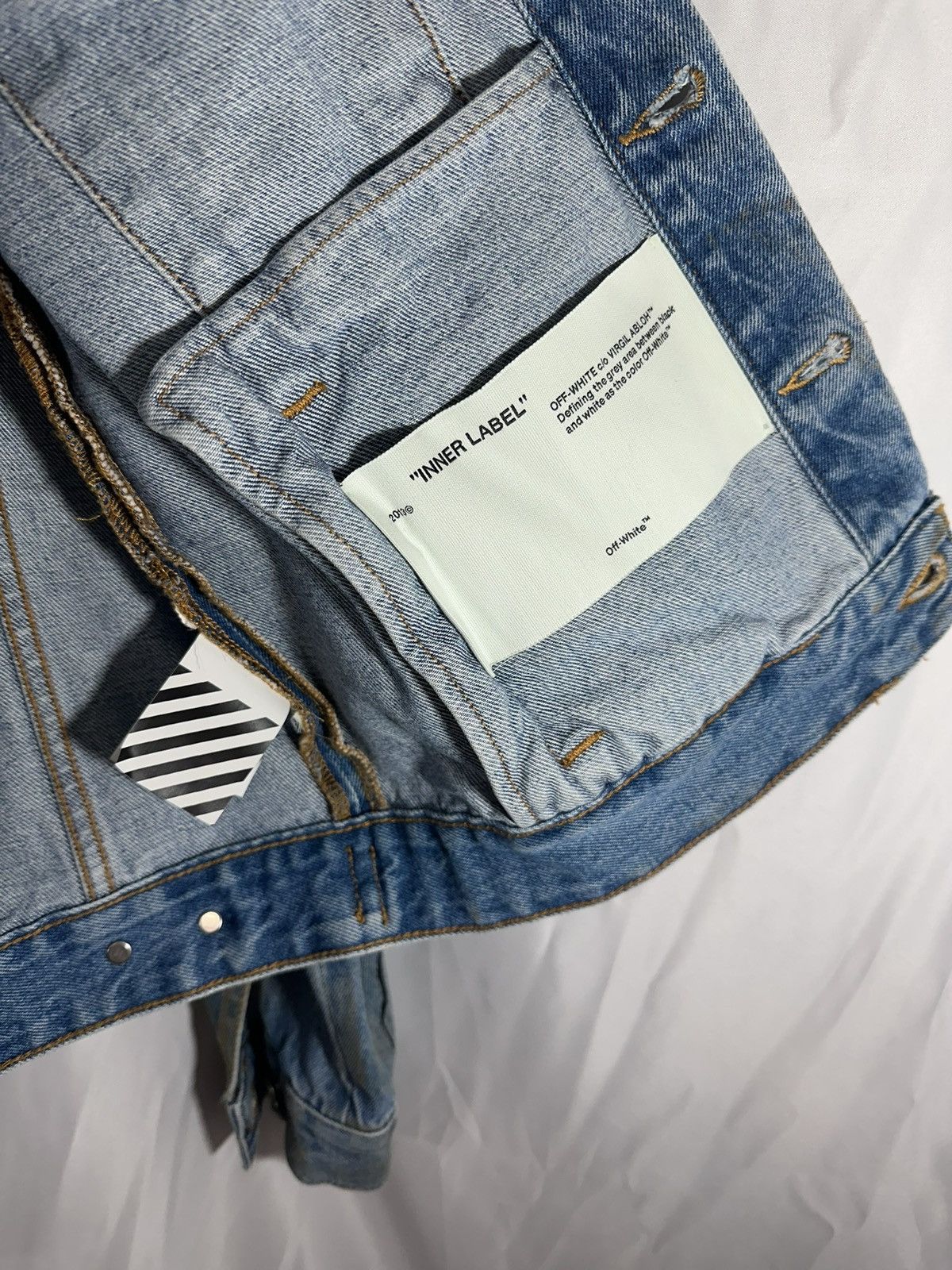 Off-White Off White Graffiti Denim Jacket Size US S / EU 44-46 / 1 - 9 Thumbnail