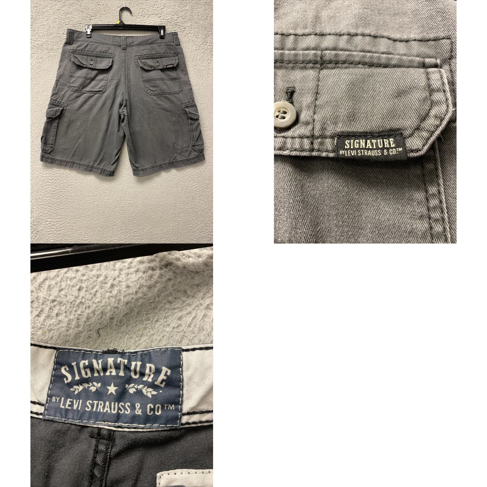 Levi's Levi's Mens Cargo Shorts 38 Faded Black Utility Lightweight Pockets Casual Outdoor Size US 38 / EU 54 - 8 Thumbnail