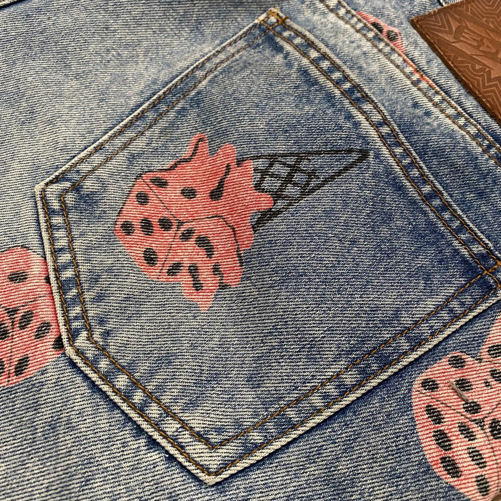 Billionaire Boys Club × Icecream ICE CREAM Dice Print Straight Jeans Size US 34 / EU 50 - 8 Thumbnail