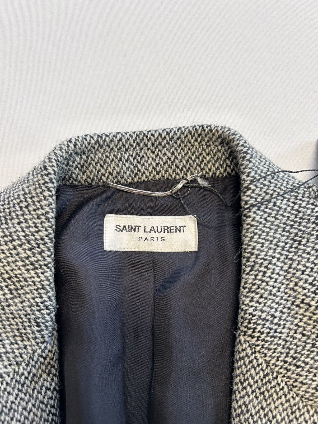 Hedi Slimane × Saint Laurent Paris FW2013 Runway Tweed Wool Blazer Size 48L - 10 Thumbnail