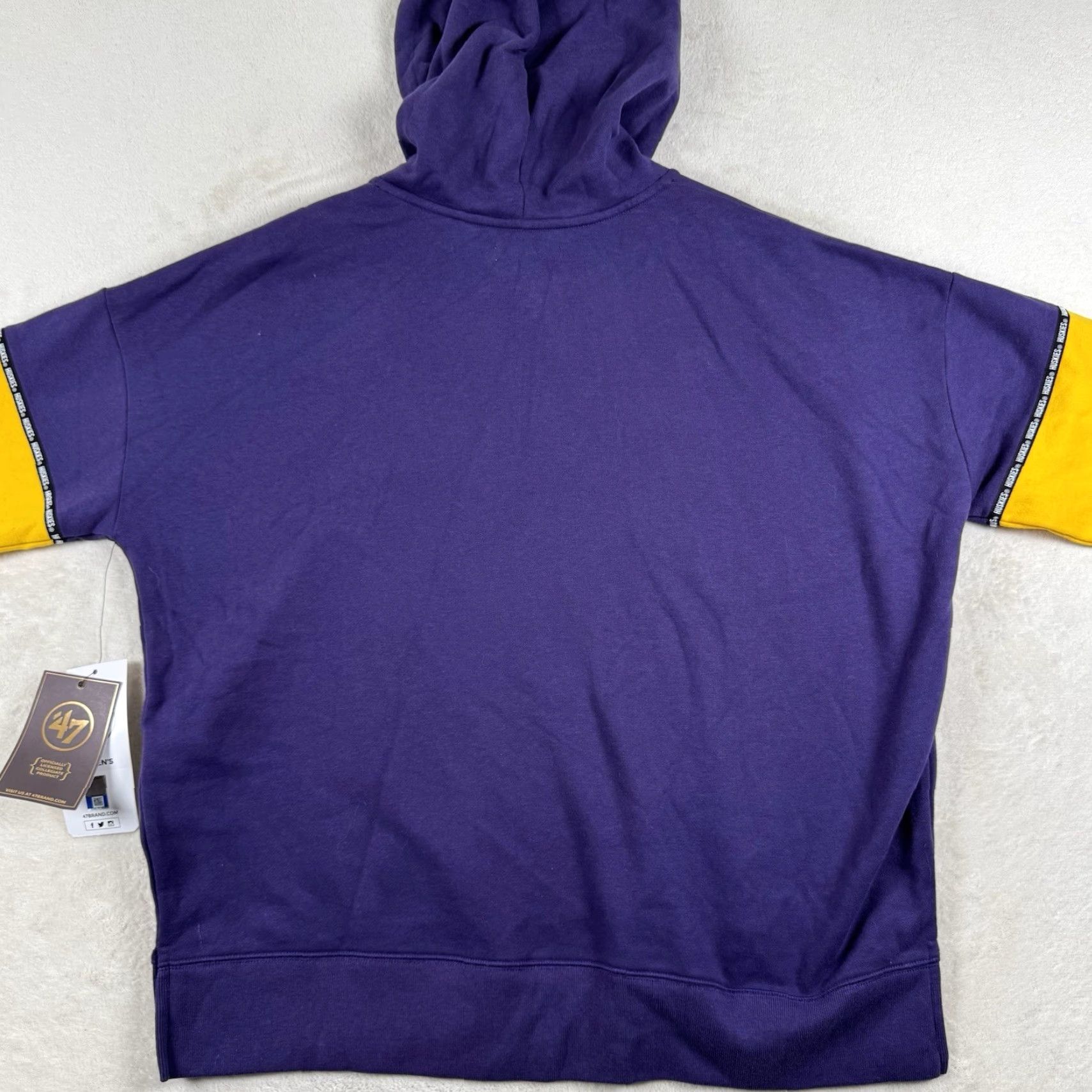 Logo 7 Washington Huskies Football Hooded Sweatshirt Mens L Purple W Logo Zip Mock Neck Size US L / EU 52-54 / 3 - 3 Thumbnail