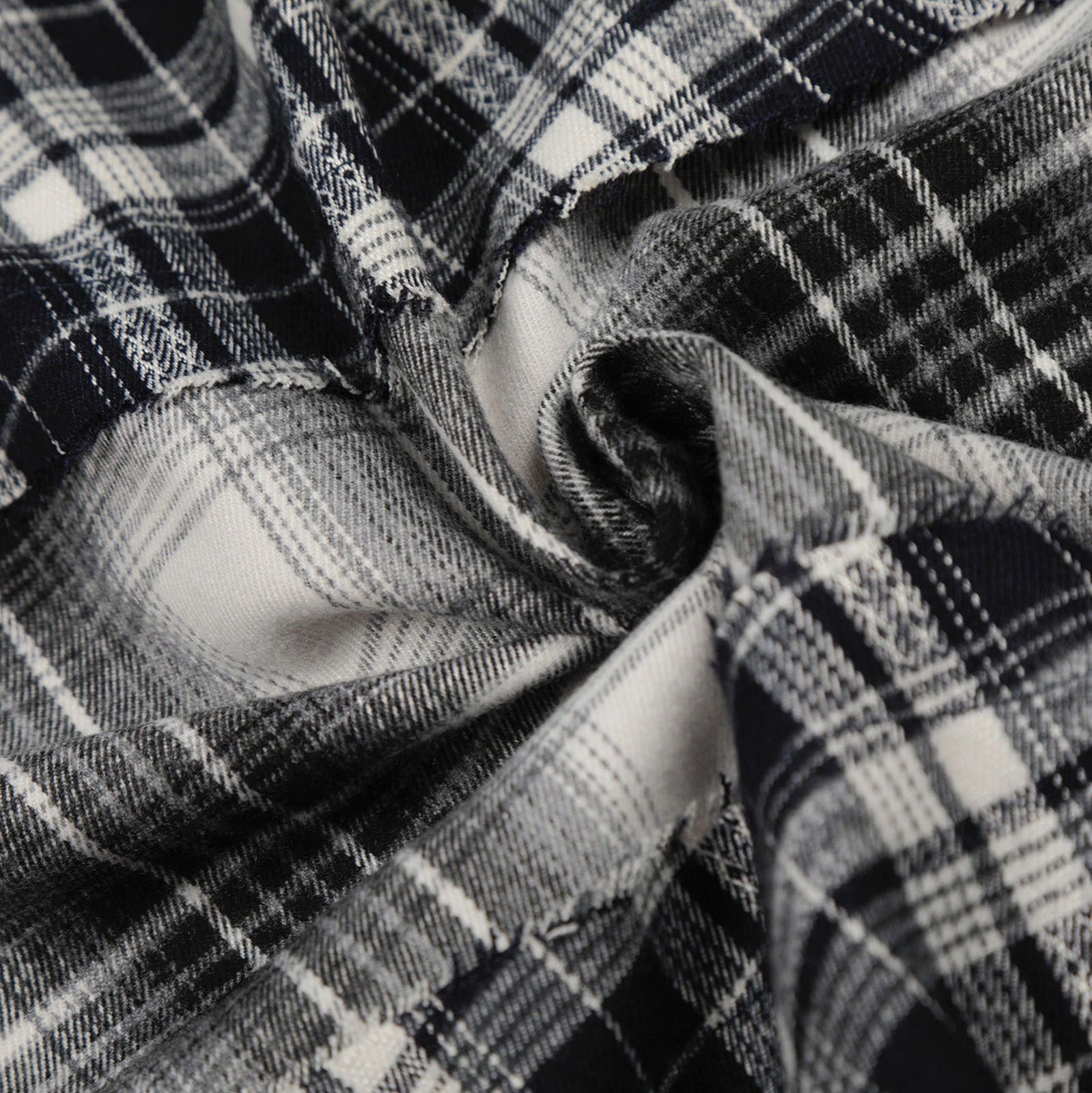 Vintage Irregular Contrast Plaid Long-Sleeve Shirt Size US M / EU 48-50 / 2 - 3 Thumbnail